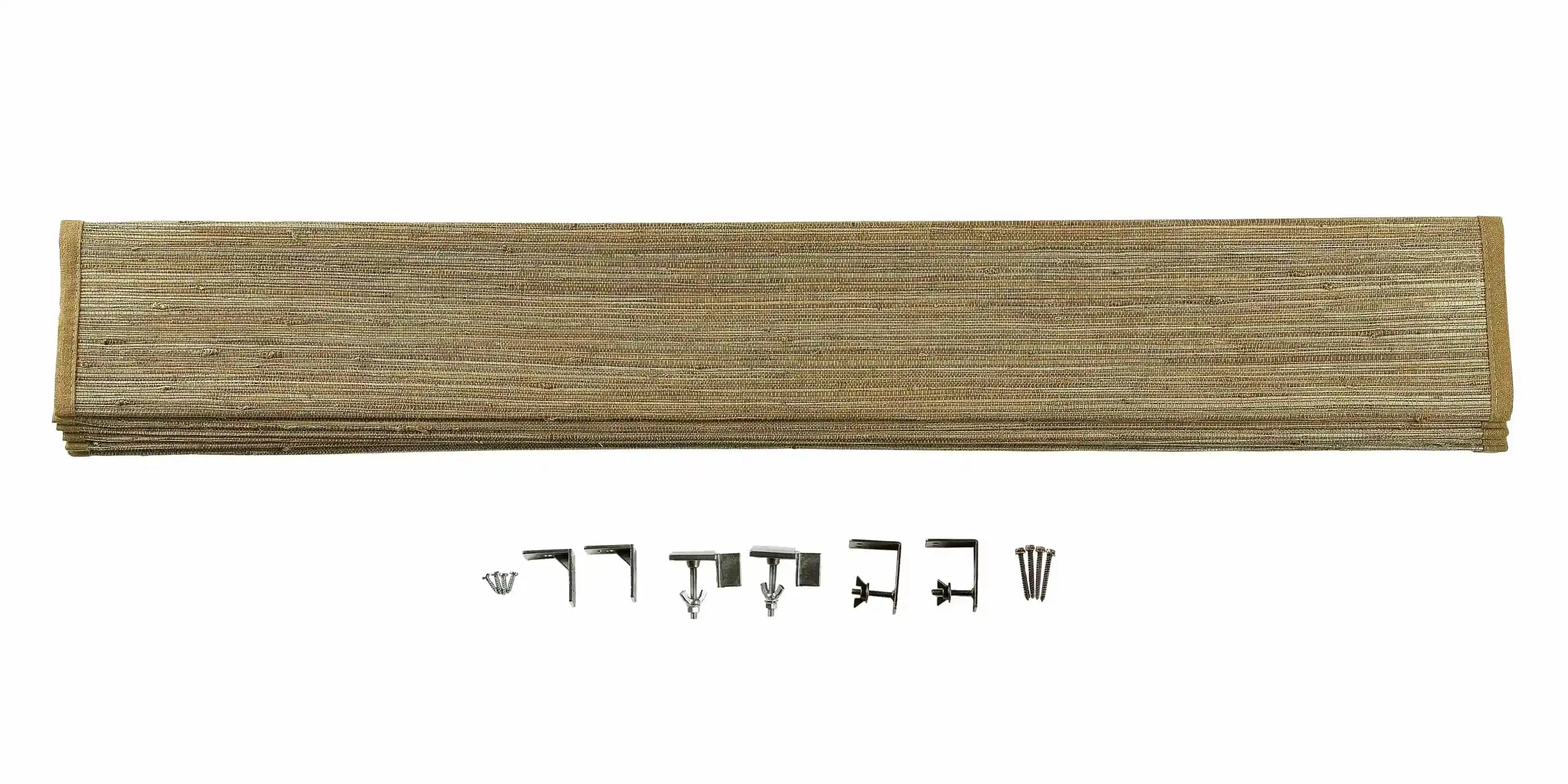 Rae Natural Ramie Bamboo Woven Shades - Series P | Eco-Friendly Window Coverings for Living Room, Bedroom & Patio | Light Filtering & UV Protection