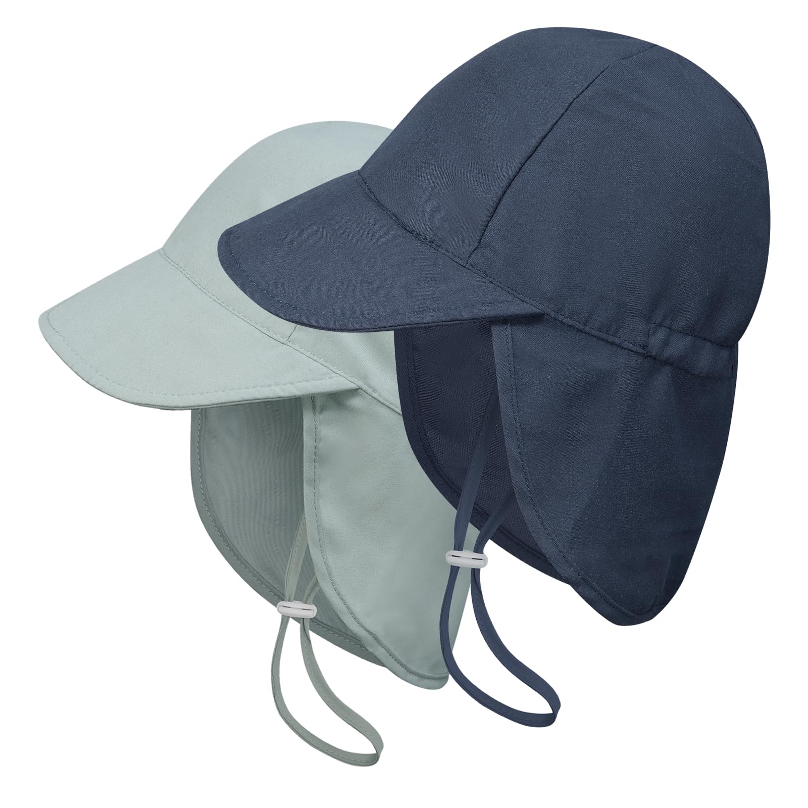 2 Pack Baby Sun Hats UPF 50+ UV Protection - Toddler Beach Hat for Boys & Girls 0-4 Years - Soft Brim Sun Hat for Outdoor Play, Pool, Beach & Summer Activities