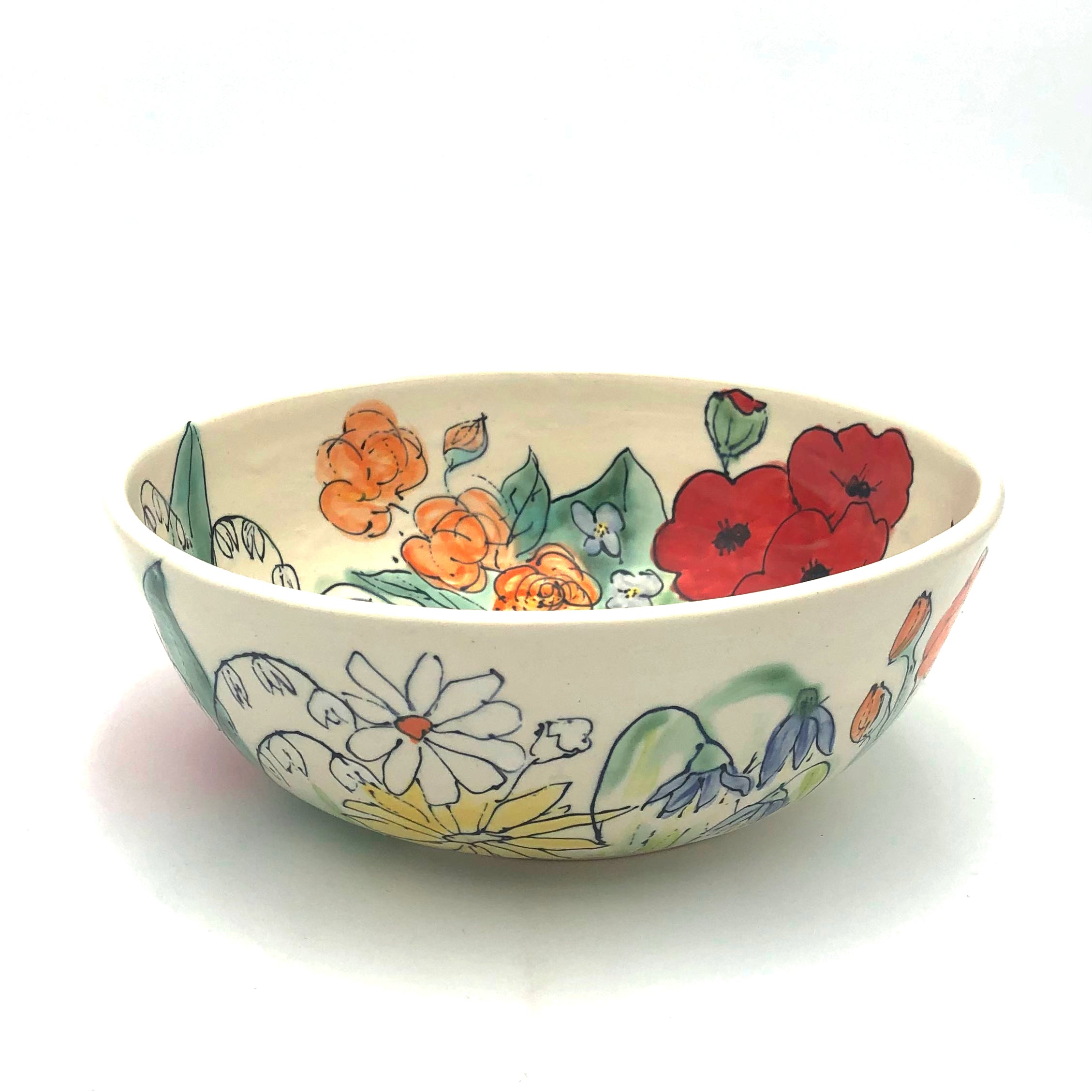 Sullivan Medium Bowl - 'Minds are Like Flowers, They Open When Ready' #DS1660 - Perfect for Home Decor, Kitchen Storage & Gift Giving