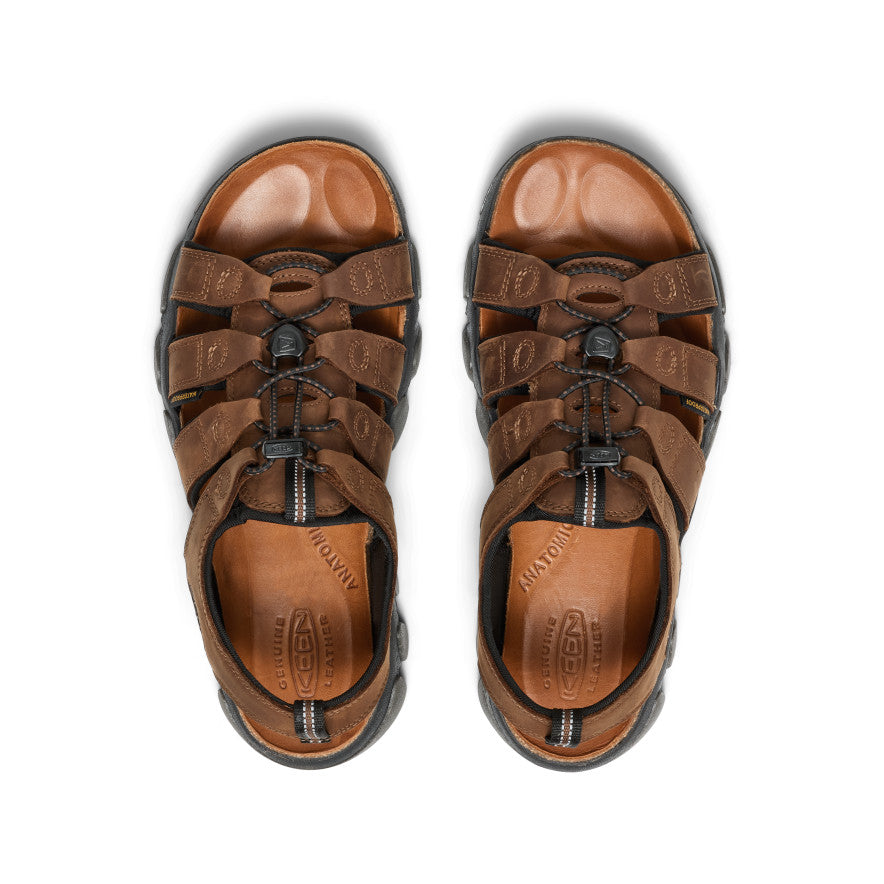 Men's Daytona II Sandal - Premium Bison Leather & Black Color | Comfortable Outdoor Hiking, Beach & Casual Walking Sandals for Men