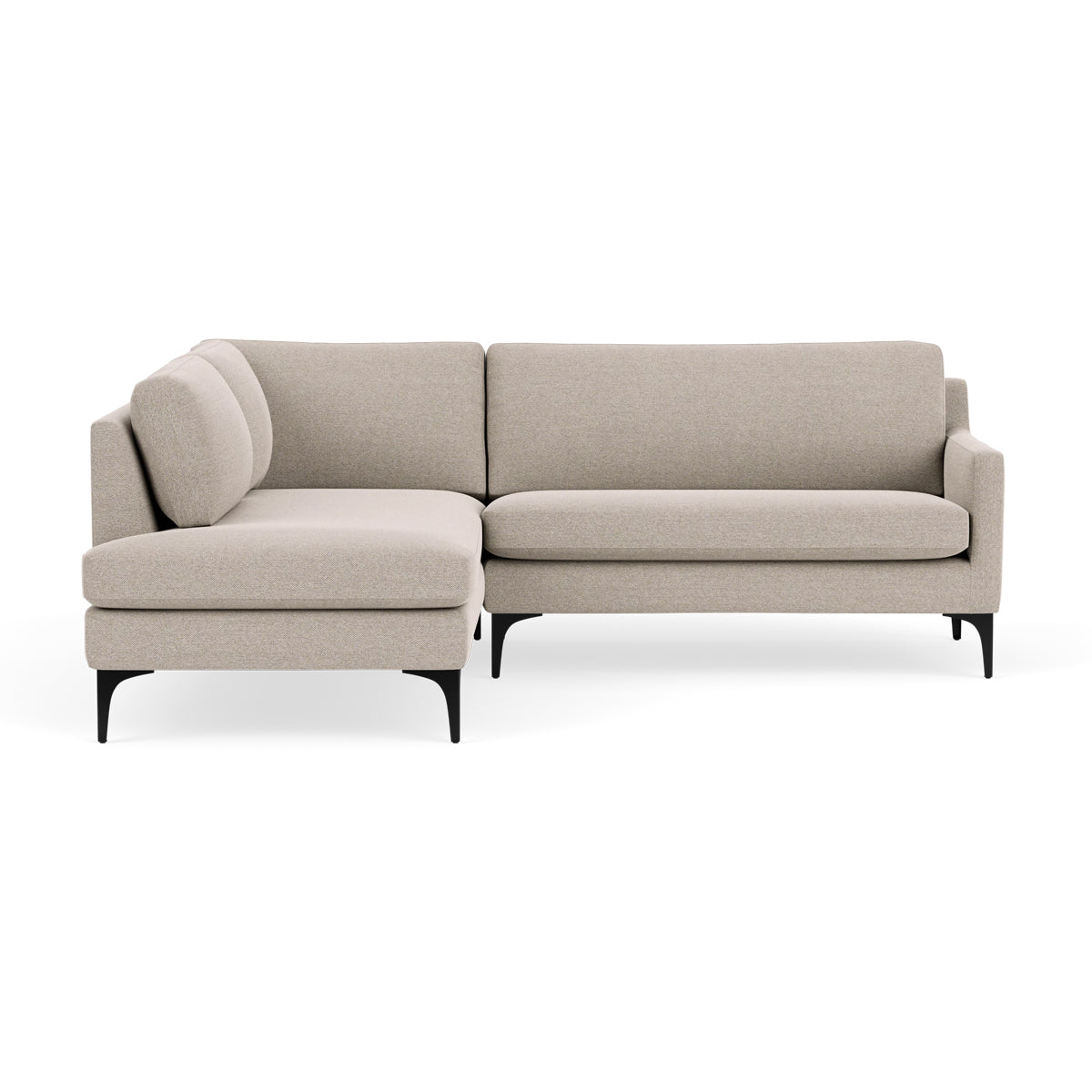 Astha Fabric Left Corner Sofa - Modern L-Shaped Sectional Couch for Living Room, Lounge & Small Spaces | Comfortable Home Furniture for Relaxing & Entertaining