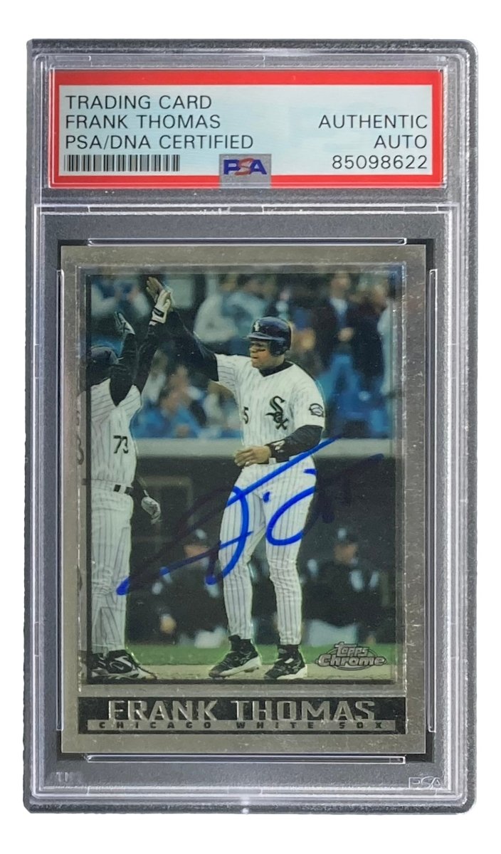Frank Thomas Autographed 1998 Topps #20 Chicago White Sox Baseball Card - PSA/DNA Certified - Collectible Memorabilia for Sports Fans & Card Enthusiasts - Perfect for Display, Investment, or Gift Giving