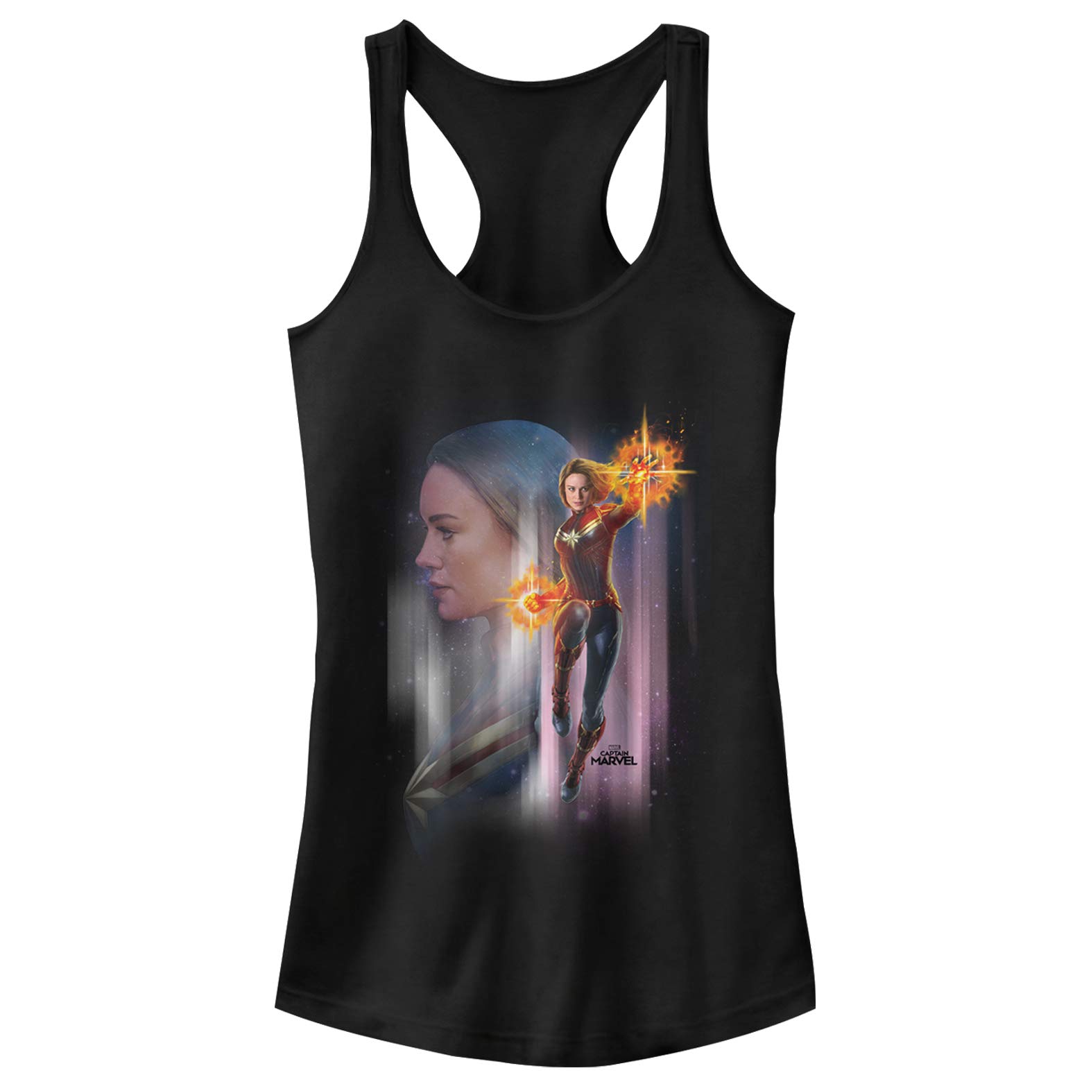 Marvel Junior's Captain Galactic Racerback Tank Top for Girls - Superhero Graphic Tee for Kids, Playdates & Cosplay