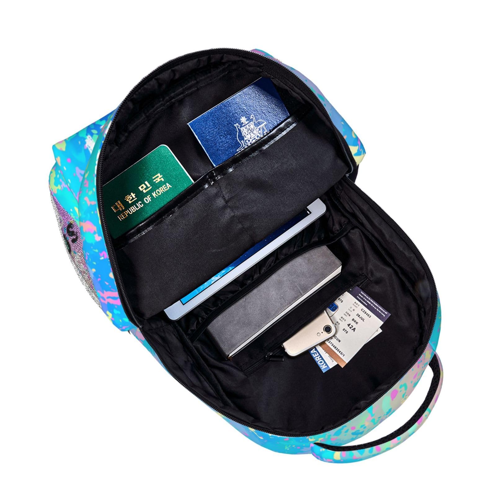 Durable 16 Inch Lightweight Softball Backpack with Ball Print - School Bookbag, Travel Bag for Kids, Girls, Women & Adults | Perfect for Sports, School, Travel & Daily Use