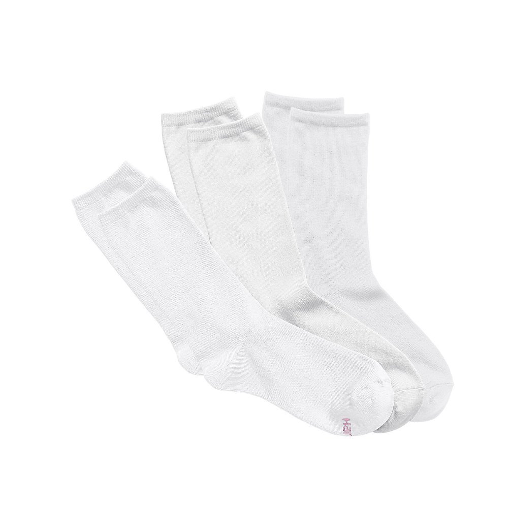 Hanes Women's ComfortSoft Cotton Crew Socks 3-Pack - Soft Everyday Socks for Work, Gym & Casual Wear