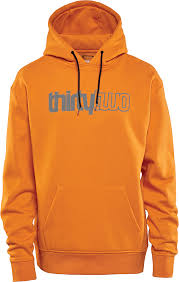 Thirty Two Double Tech Hoodie - Grey/Orange - Warm & Stylish Men's Pullover for Outdoor Activities & Casual Wear