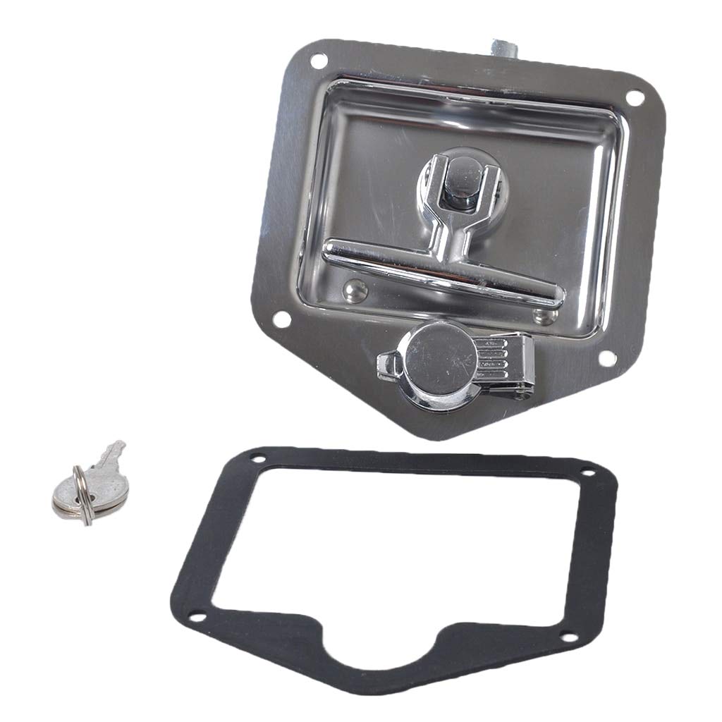 304 Stainless Steel Folding T-Handle Lock Latch for Car, RV & Marine - Secure Storage Compartments, Toolboxes & Cabinets
