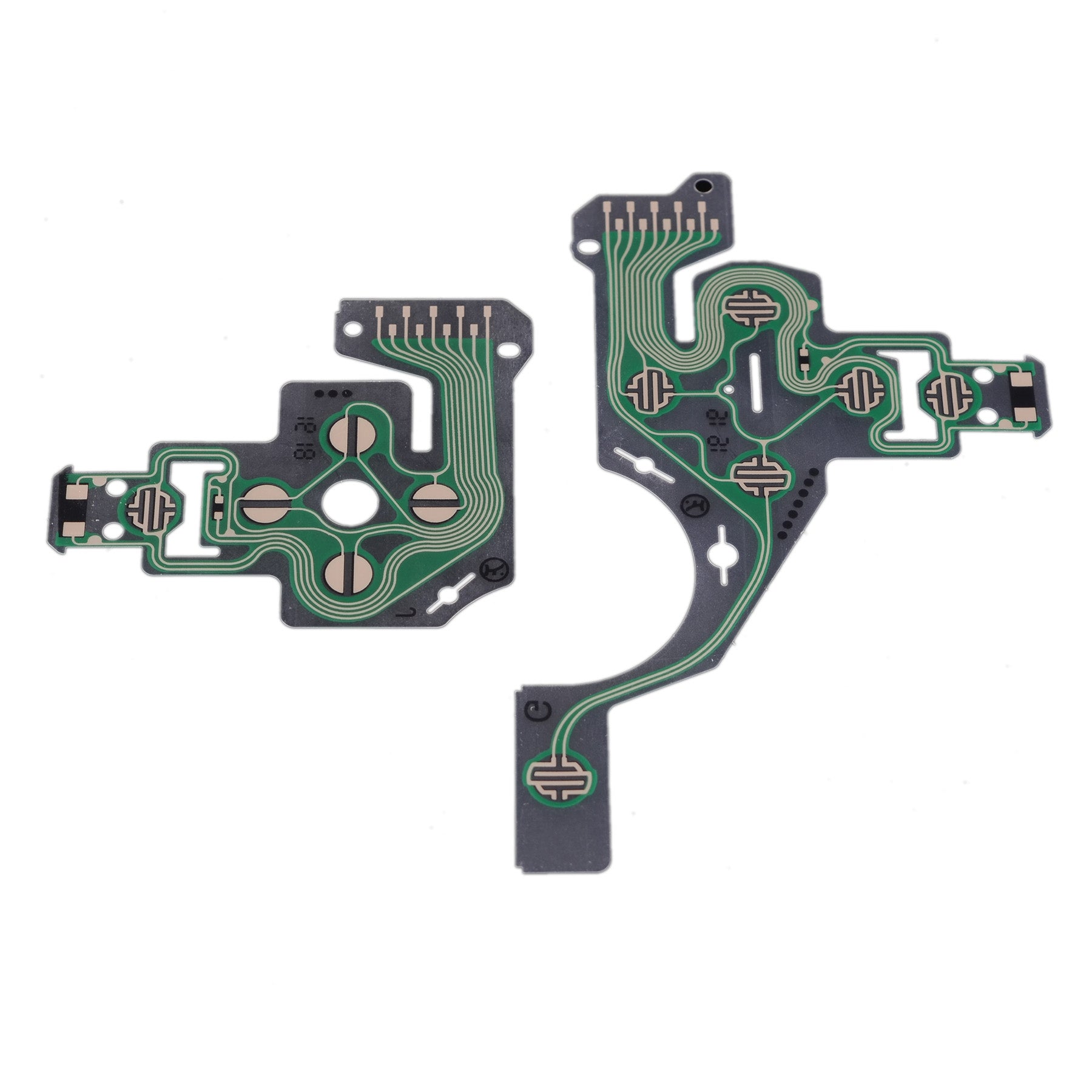 2-Pack Replacement Button Conductive Flex Cable Film for PS4 Controller JDM-030 GRA00023 - Fix Unresponsive Buttons for Gaming & Repair Scenarios