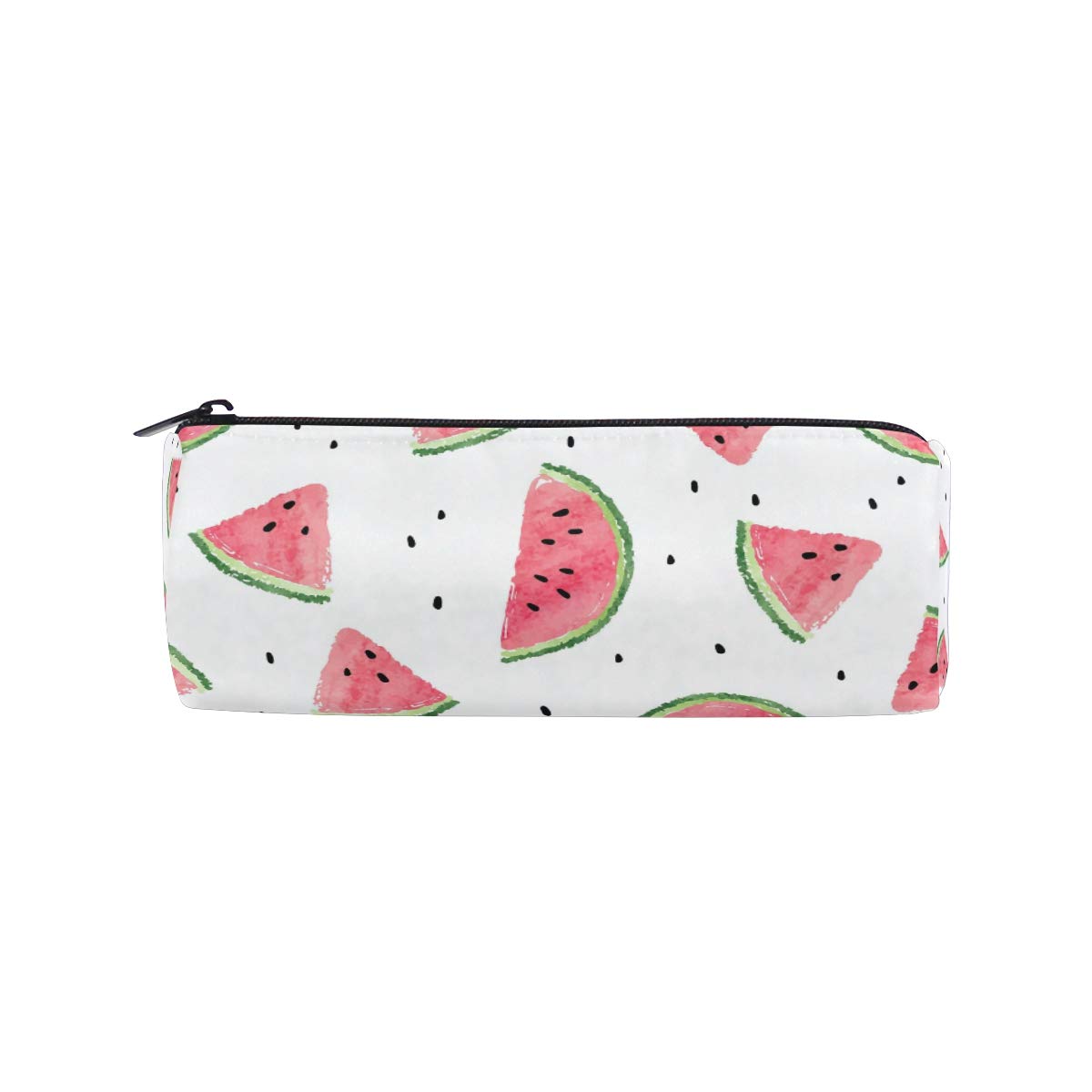 Cute Watermelon Fruit Pencil Case with Zipper - Tropical Themed Pen Pouch & Makeup Brush Organizer for School, Office, Travel - Perfect for Girls, Women, Teens & Adults (Great for Back-to-School, College Dorm Essentials & Daily Organization)