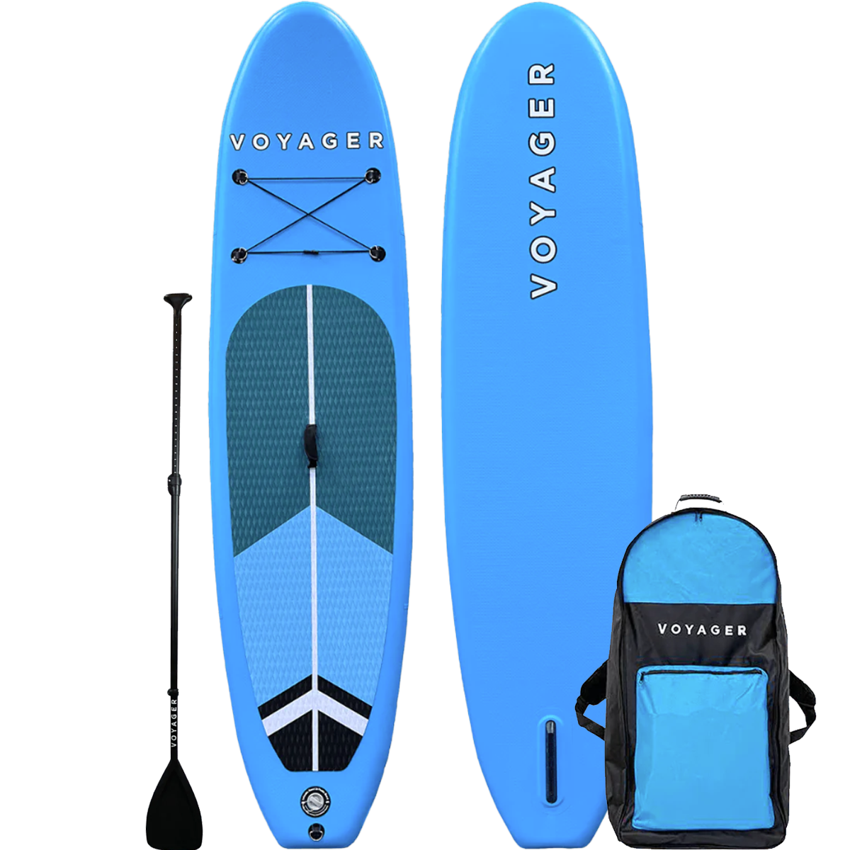 10'6 Classic Voyager Inflatable Stand Up Paddle Board (SUP) Package - Premium Inflatable Paddle Board for Adults with Accessories - Perfect for Yoga, Fishing & Ocean Recreation