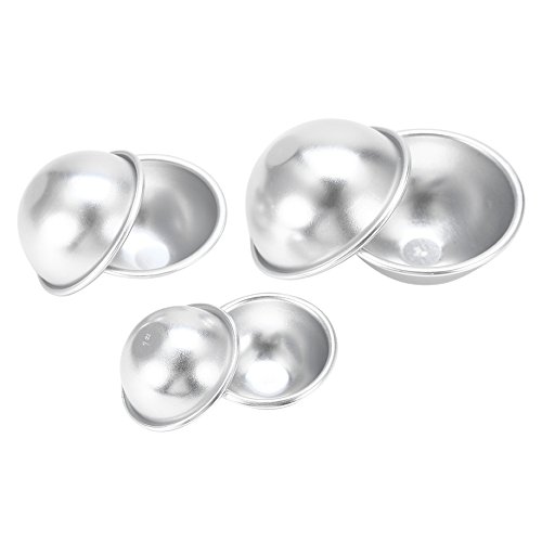 Premium Handmade Aluminum Alloy Bath Bomb Molds - DIY Soap & Cake Making Kit (#7 Size) - Perfect for Homemade Bath Fizzies, Soap Crafting & Baking Decorations