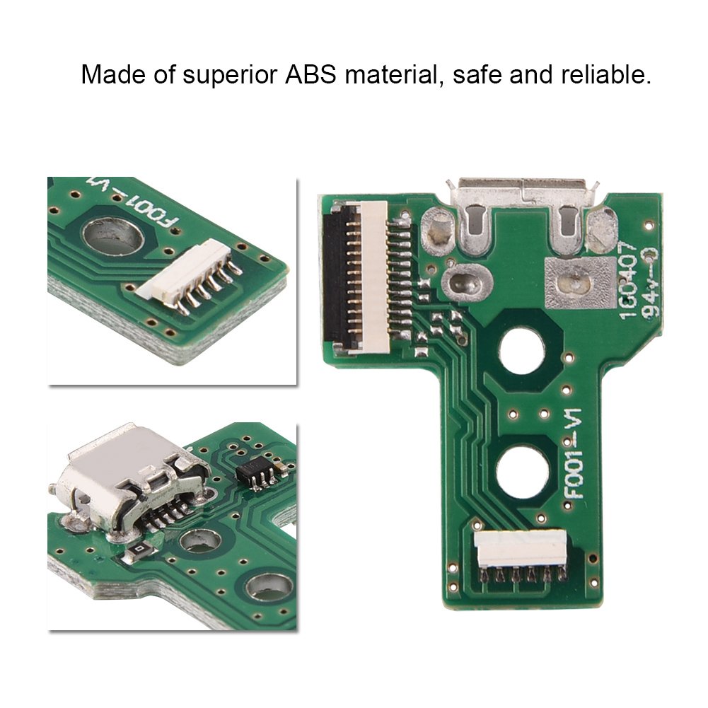 Replacement Micro USB Charging Port for 4th Gen Game Controller - Compatible with Multiple Gaming Consoles - Perfect for Controller Repairs & DIY Fixes
