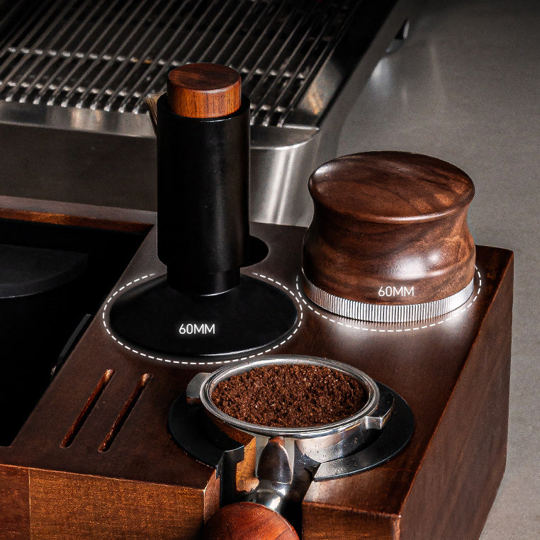 Stainless Steel Espresso Accessories Organizer & Knock Box - Barista Tool Storage for Coffee Machine Accessories - Perfect for Home & Café Use