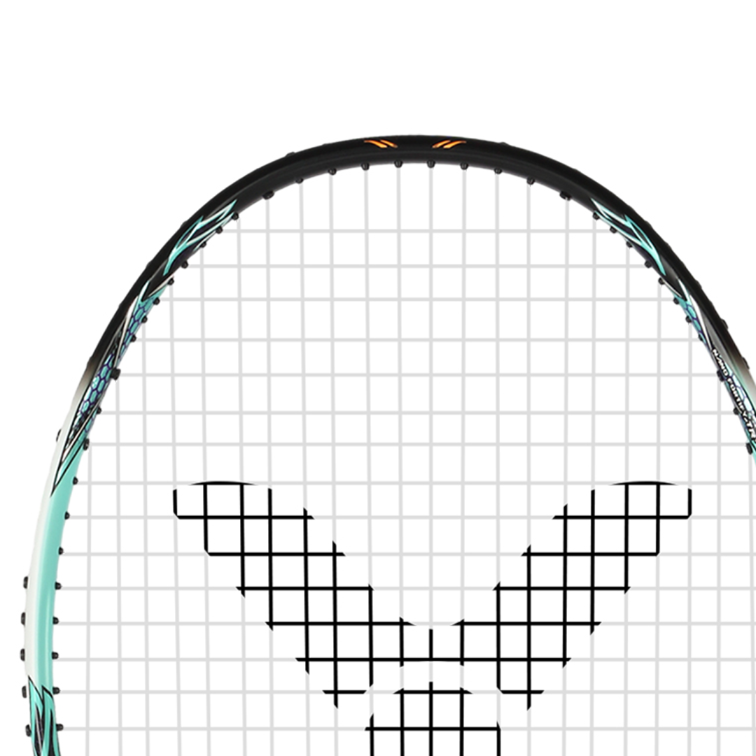 Victor Auraspeed 90K Metallic R Unstrung Badminton Racket - Pale Turquoise | Professional Carbon Fiber Badminton Racquet for Advanced Players | Perfect for Tournaments & Training Sessions