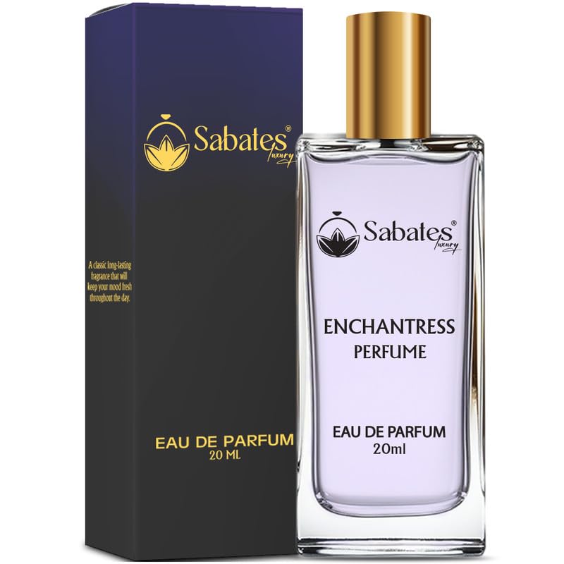 Sabates Enchantress Perfume for Women - Long Lasting Beachy Fragrance, Floral Scent (20ml, Pack of 1) | Perfect for Summer Vacations, Beach Trips & Date Nights