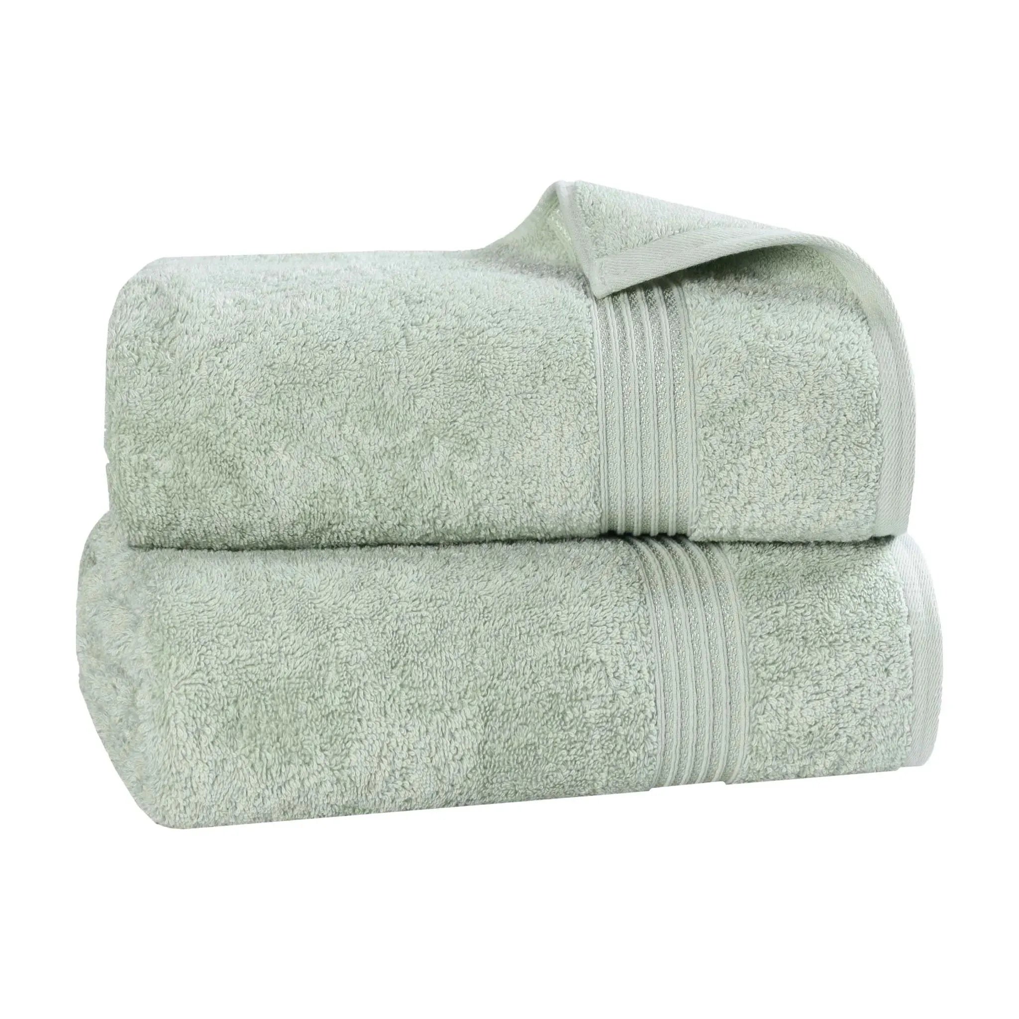 Premium Egyptian Cotton Bath Towel Set of 2 - Ultra Soft & Highly Absorbent Luxury Bath Sheets for Spa, Hotel & Home Use - 100% Heritage Cotton (White)