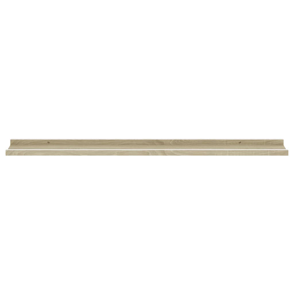 FAMIROSA 4-Pack Wall Shelves Set - White & Sonoma Oak Finish - 39.4
