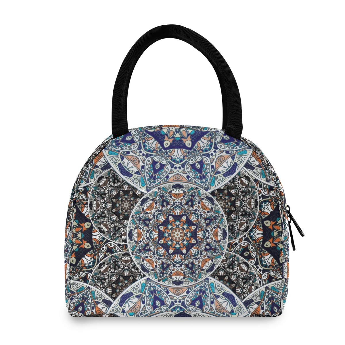 Husky Boho Insulated Lunch Box for Women - Portable Cooler Bag with Stylish Pattern, Leak-Proof & Thermal Lunch Tote for Office, School, Picnic & Outdoor Activities