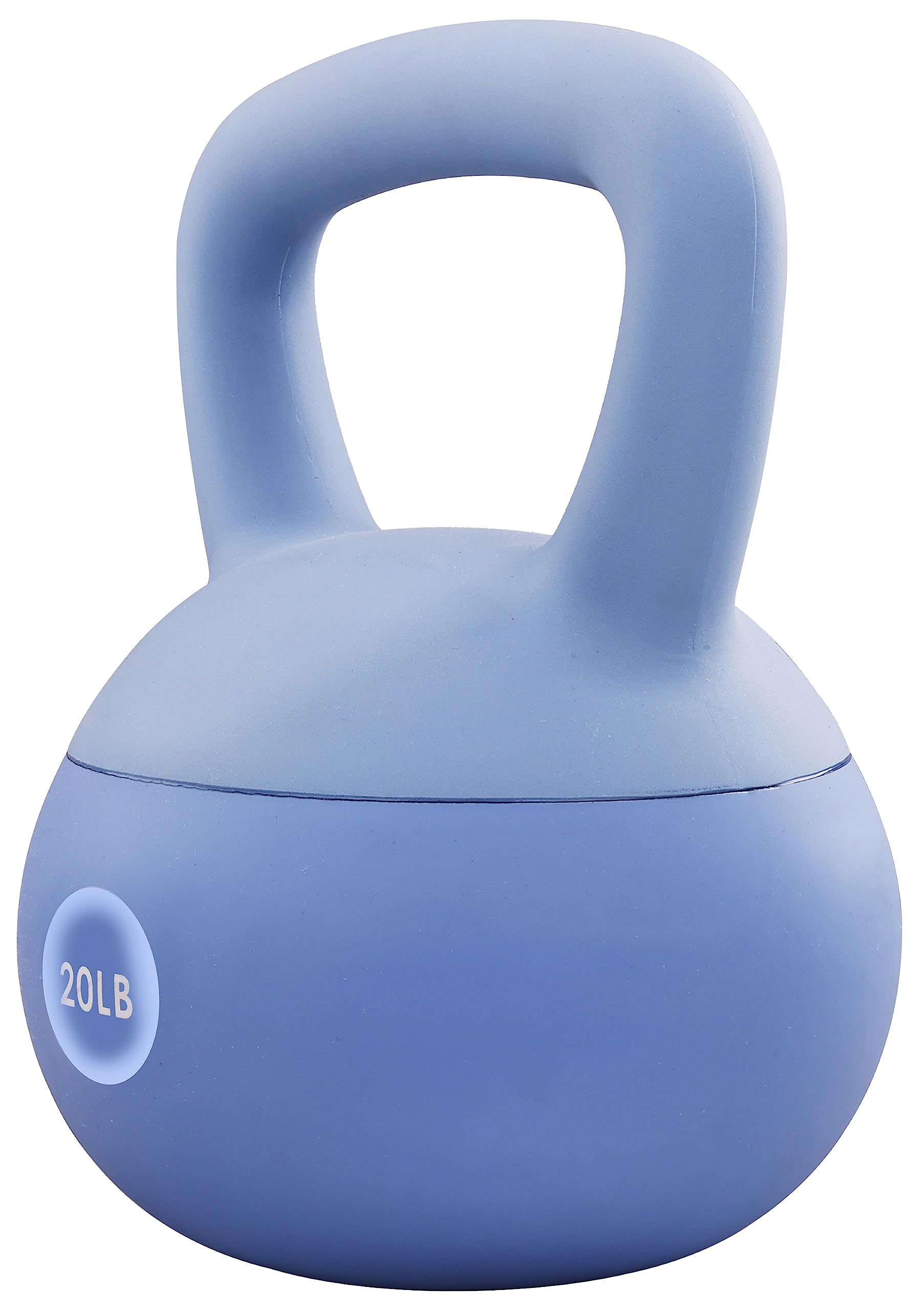 Soft Kettlebells for Women & Men - Color Coded Vinyl Dumbbells with Sea Sand & Iron Fill - 5-25lbs Home Gym Weights for Strength Training, Yoga & CrossFit