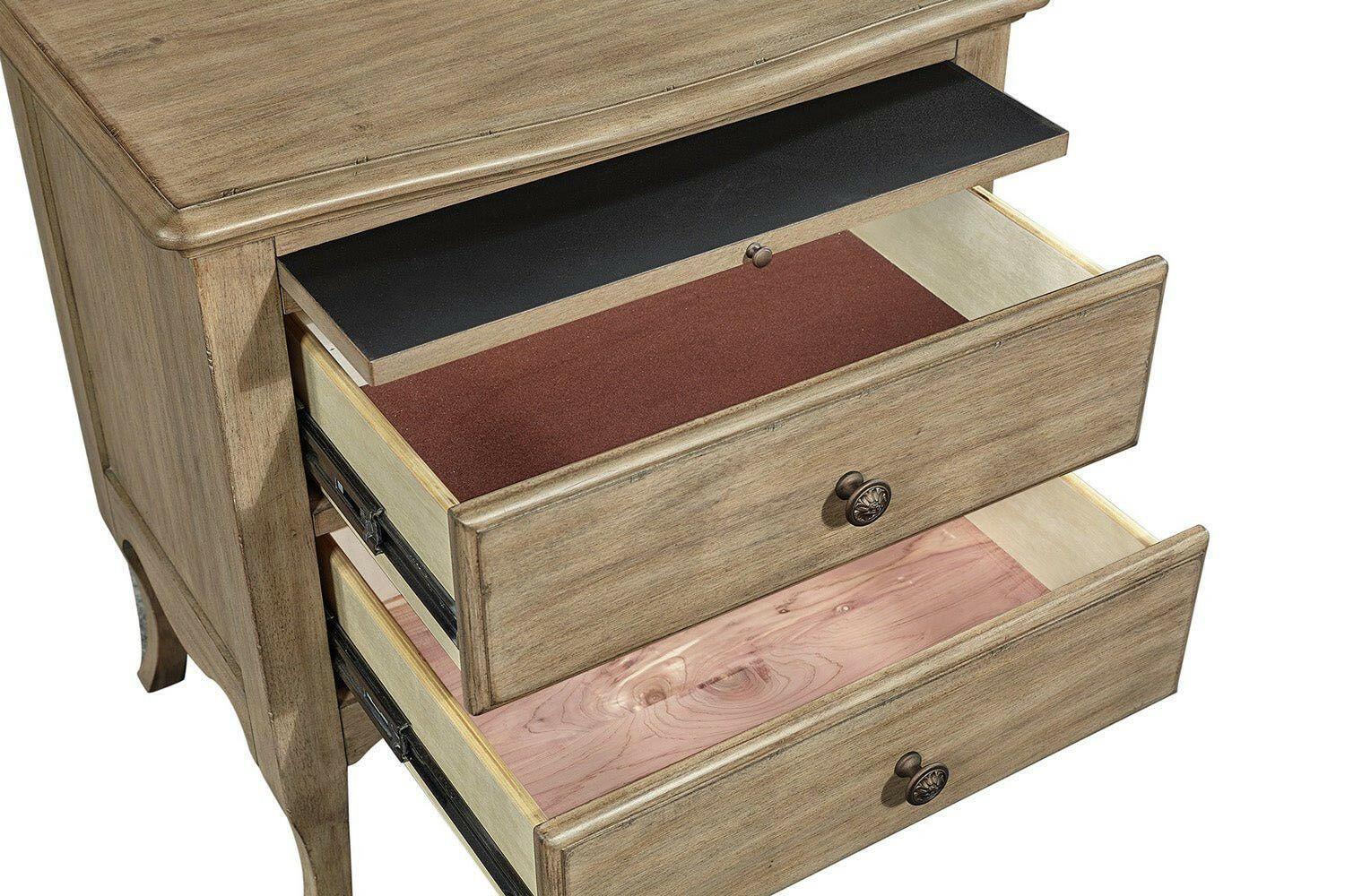Provence Nightstand I222 450 - Elegant Wooden Bedside Table with Drawer for Bedroom, Living Room, or Guest Room - Perfect for Storage and Stylish Home Decor