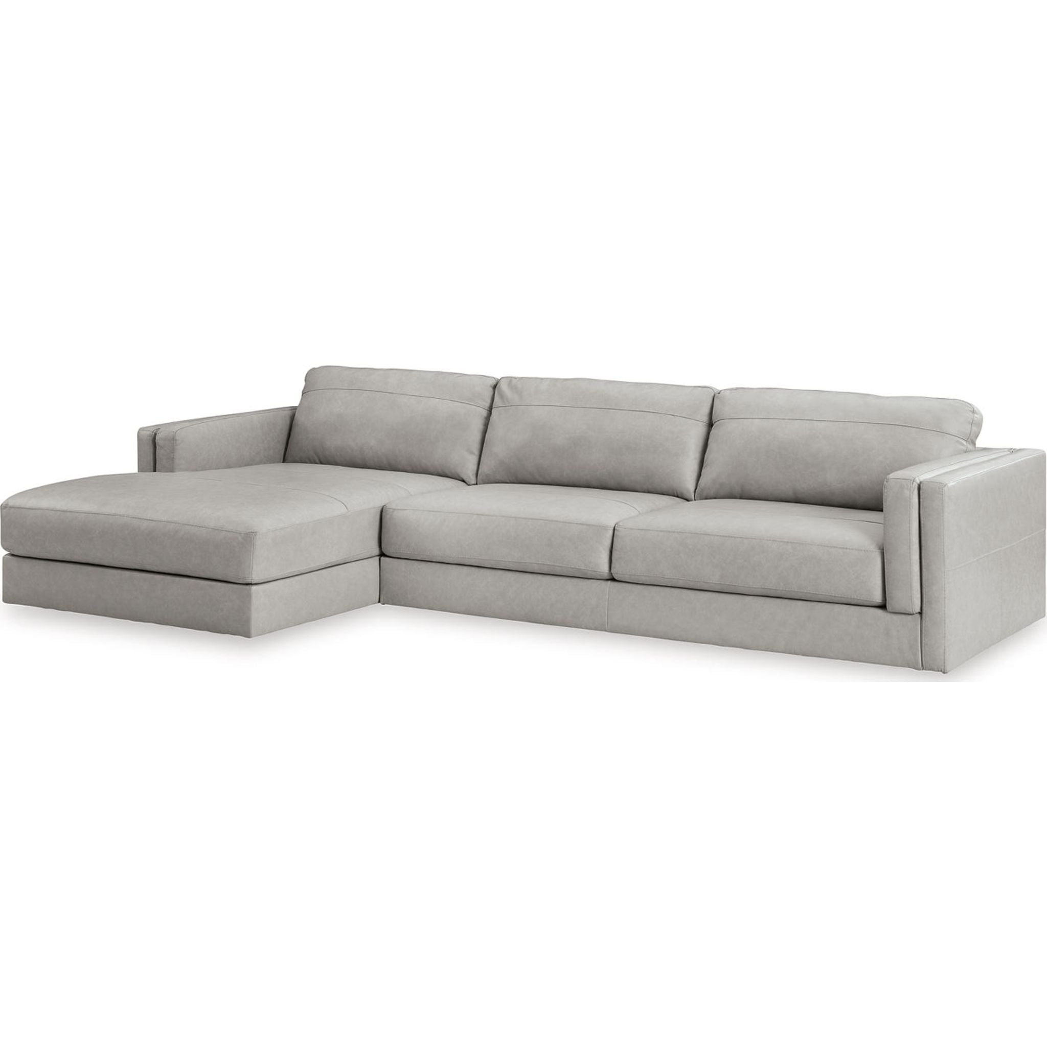 Amiata 2-Piece Sectional Sofa with Chaise Lounge - Modern L-Shaped Couch for Living Room, Family Room & Apartment