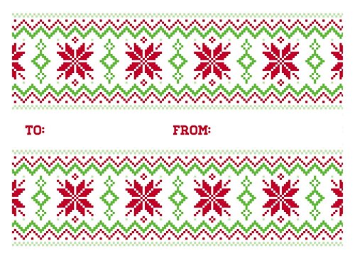 Premium 80 lb. Sweater Pattern Mini Envelopes for 2 9/16
