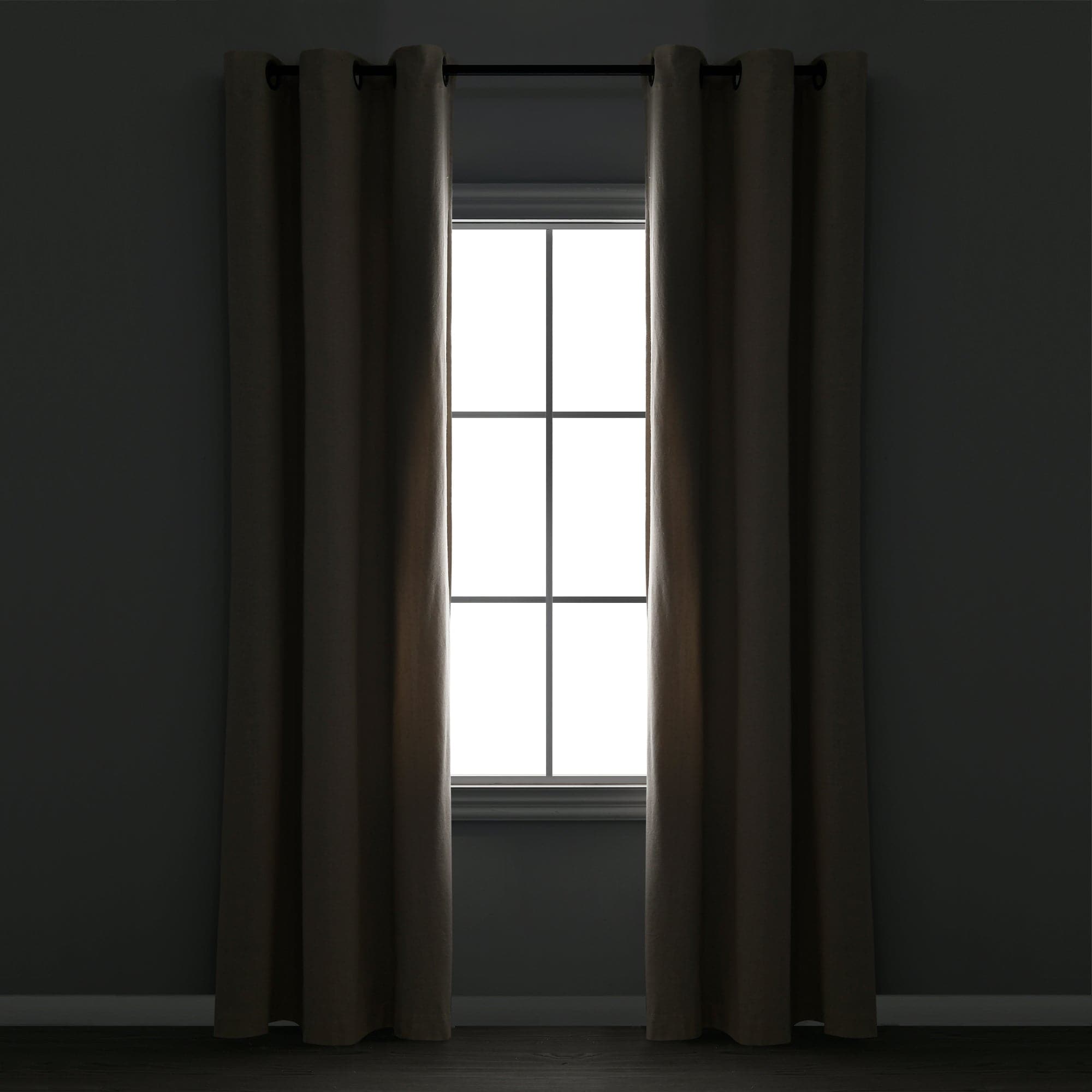 Blackout Curtains for Bedroom - Thermal Insulated Faux Linen Window Panels with Grommet Top for Noise Reduction & Light Blocking - Perfect for Home, Office, and Nursery