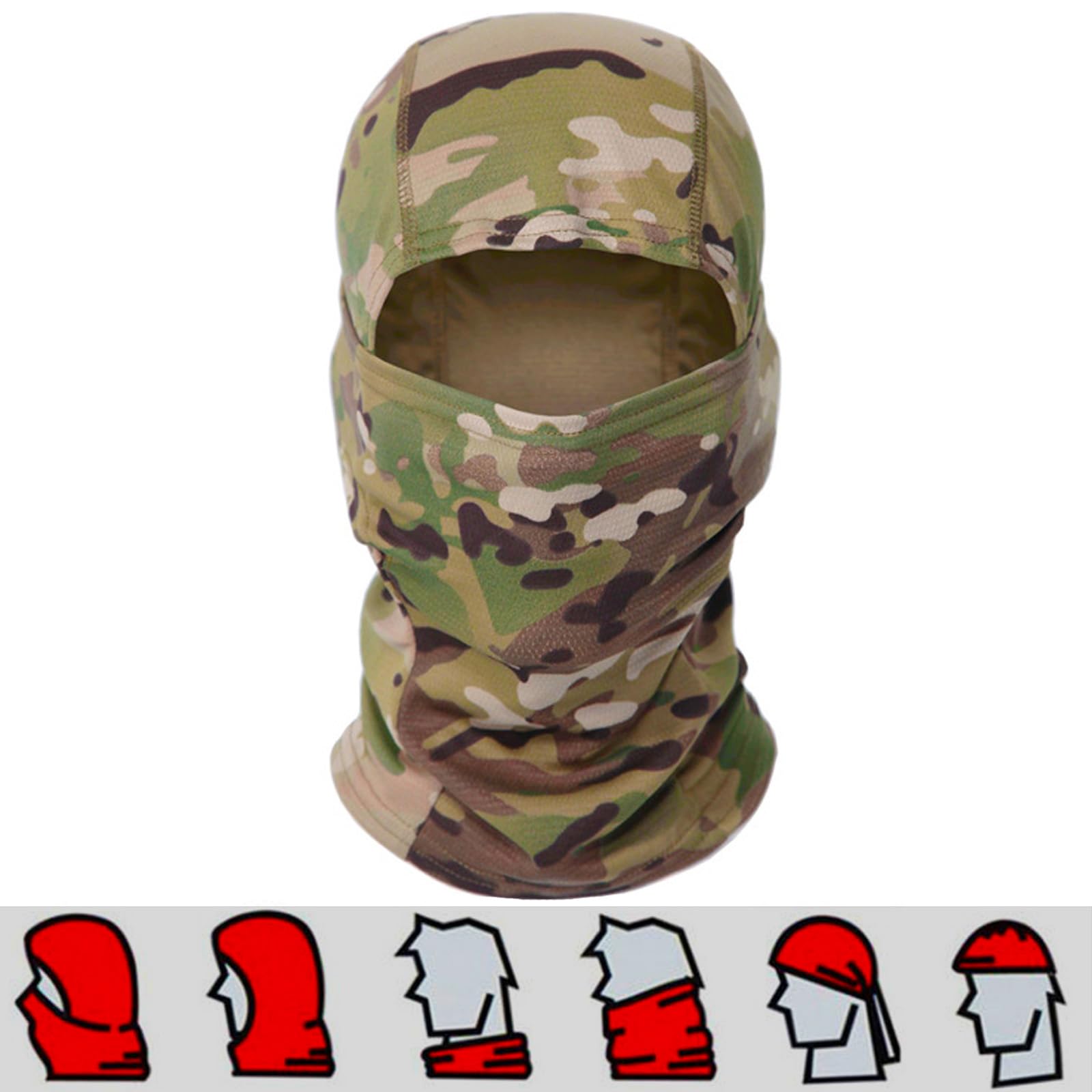 Tactical Airsoft Helmet with Mesh Mask & Anti-Fog Goggles - Full Face Protection for Airsoft, Military & Tactical Training - Black Combat Gear for Outdoor Sports & Paintball
