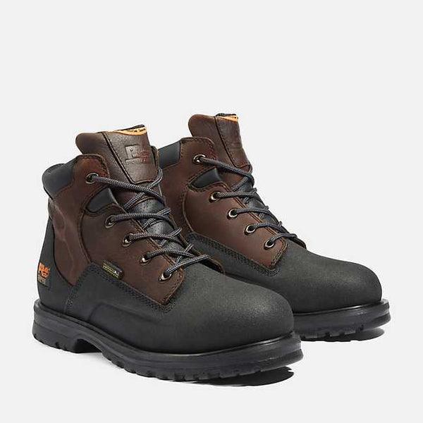 Powerwelt 6 Steel Toe Work Boots for Men - Safety Shoes for Construction, Warehouse & Outdoor Work - ASTM F2413-18 Certified Protective Footwear