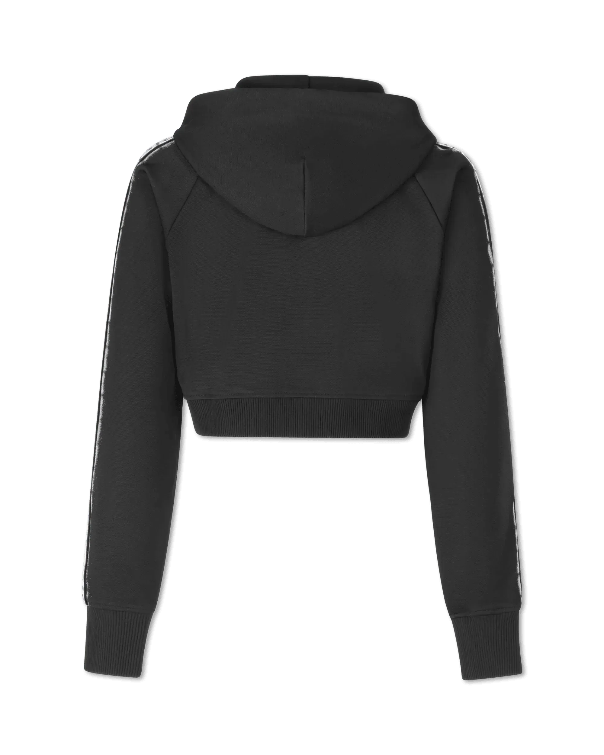 Custom Logo Embroidered Cropped Zip Up Hoodie for Women - Trendy Streetwear Fashion for Casual Outings & Gym Wear