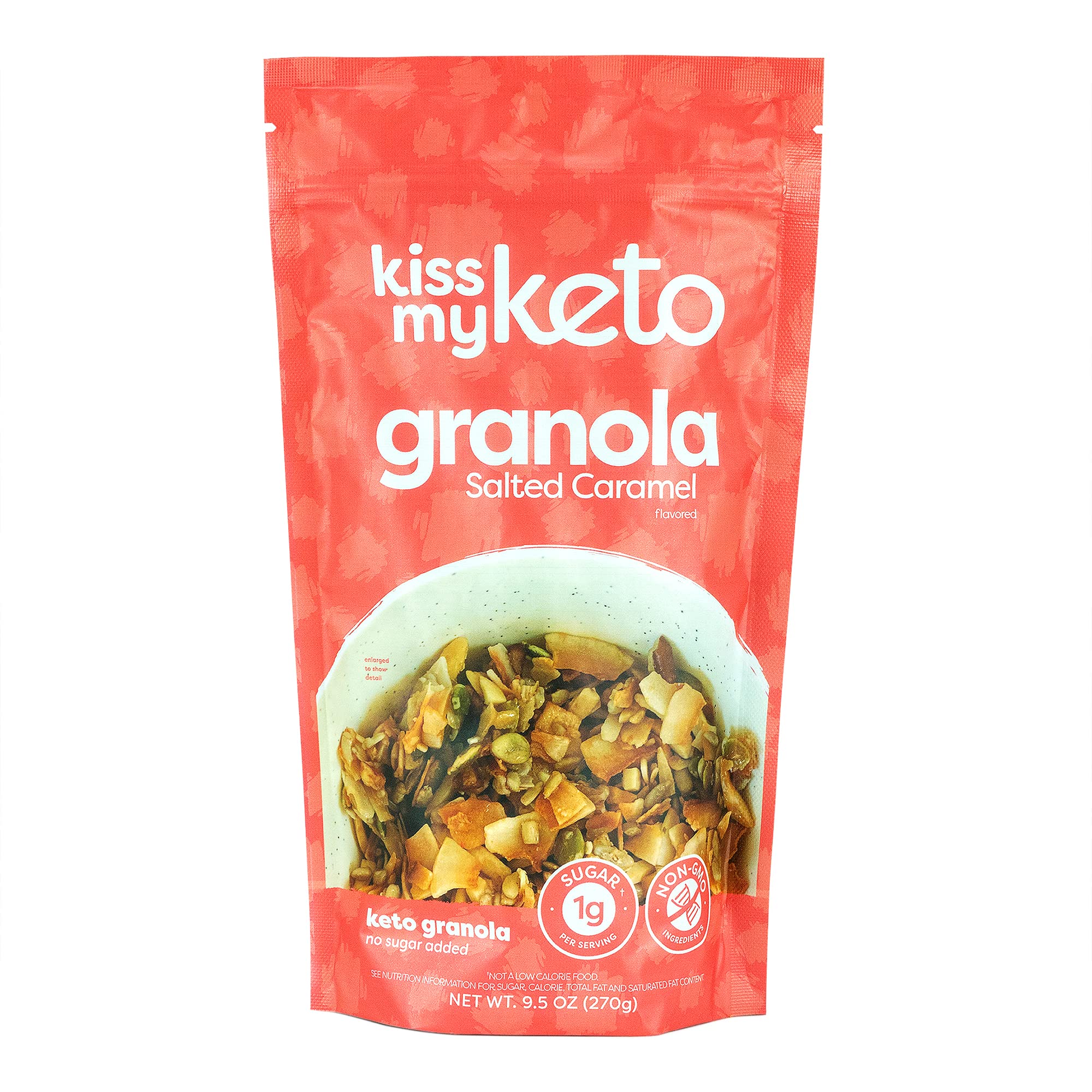 Keto Granola Cereal Low Carb Breakfast Snack - Salted Caramel, Pecan, Peanut Butter Chocolate & Strawberry Vanilla Variety Pack (4 Pack) | Perfect for Keto Diet, Weight Loss, Office Snacks & Healthy On-the-Go Breakfast