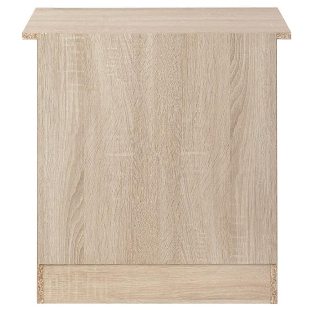 Glory Furniture Hudson 3-Drawer RTA Nightstand in Sandalwood Finish - Modern Bedside Table for Bedroom, Guest Room & Nursery Storage
