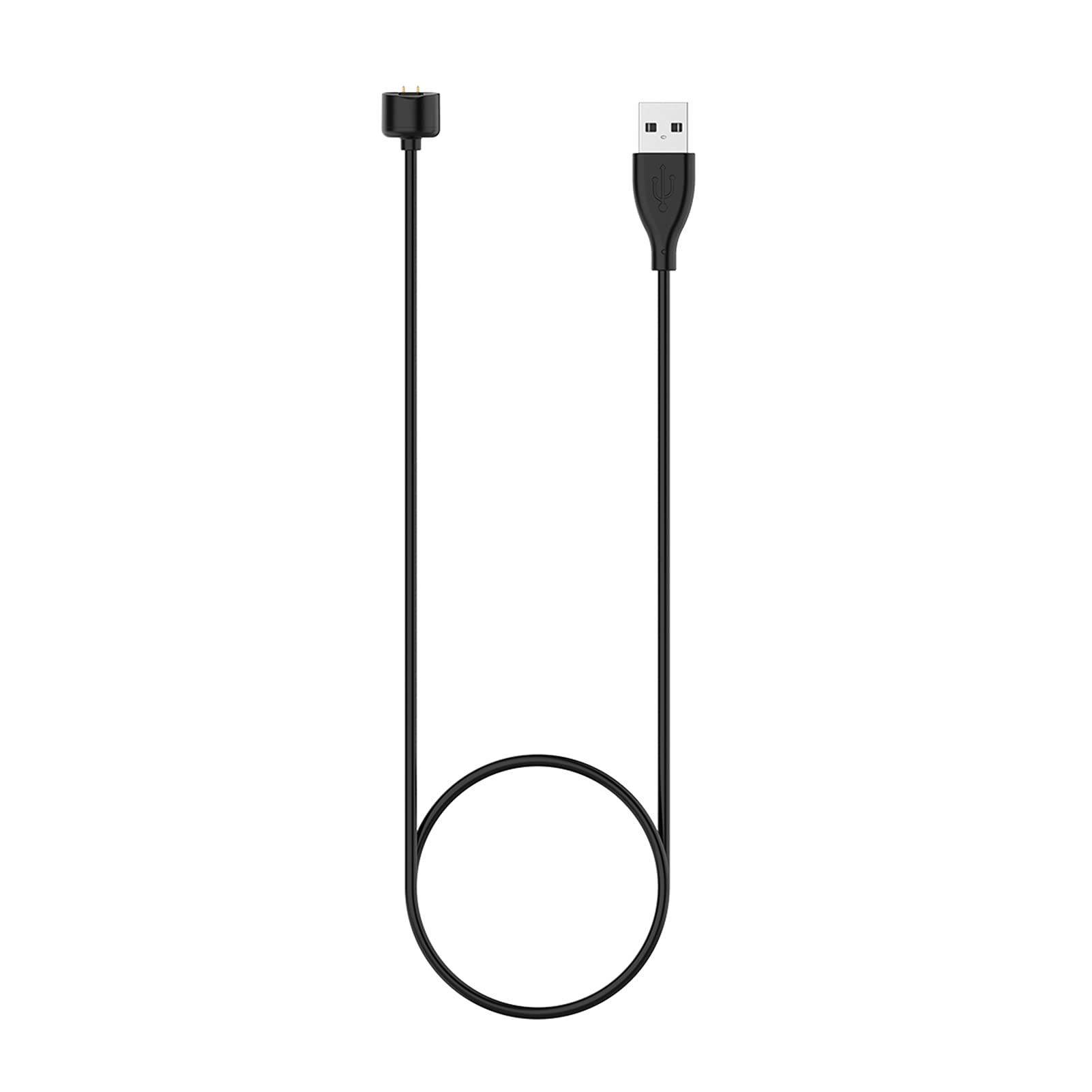 CactusAngui Smartwatch Magnetic Fast Charging Cable - 50cm USB Charger with TPE Silicone for Xiaomi Mi Band 6/5 (Black) | Perfect for Home, Office & Travel Charging