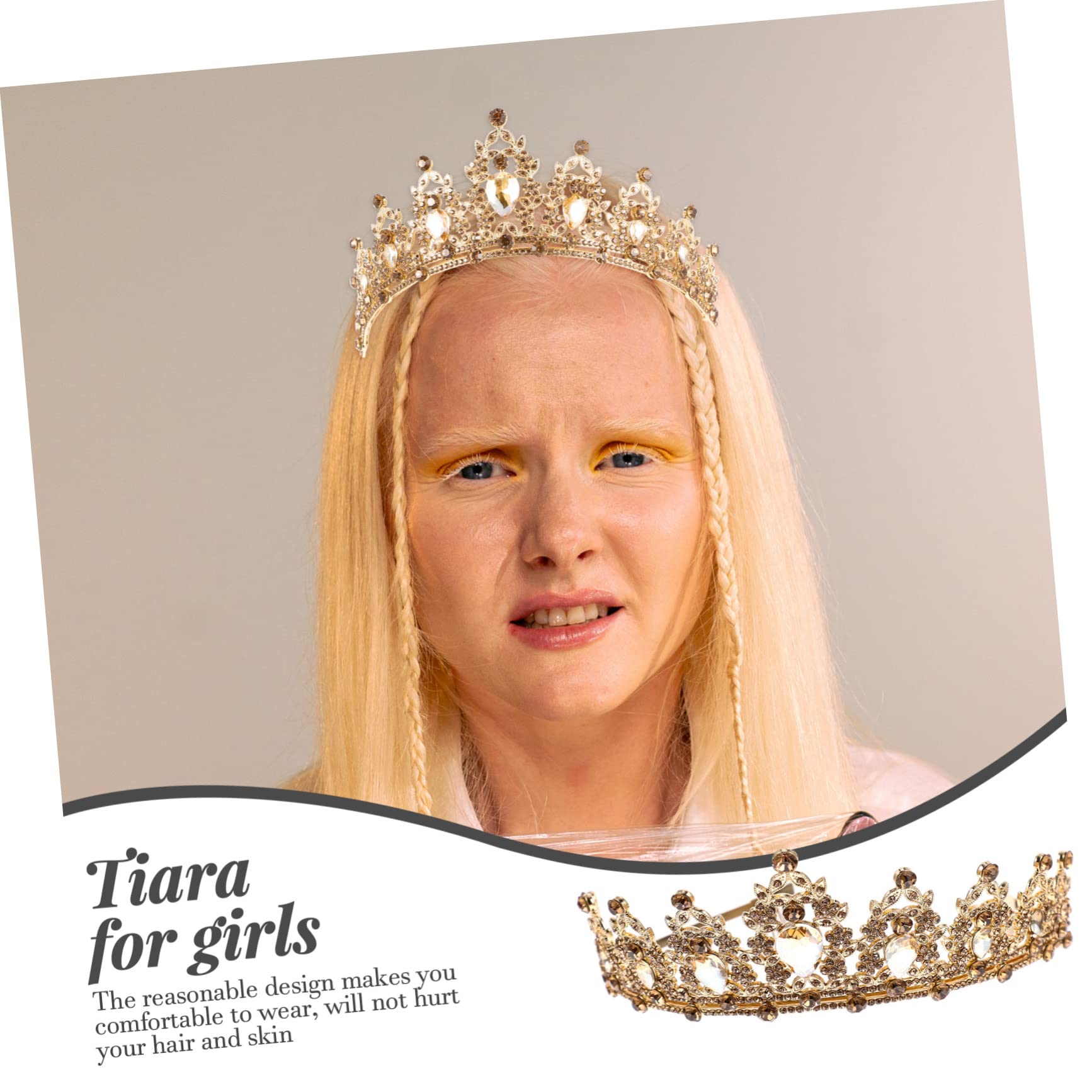 Sparkling Rhinestone Bridal Tiara for Women - Elegant Wedding Crown for Bride, Engagement, Prom & Special Occasions | FOMIYES