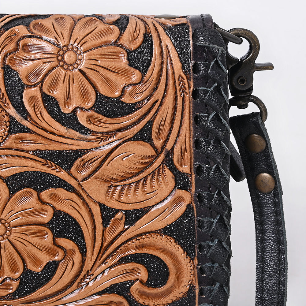 American Darling Adbg1279 Small Crossbody Bag for Women - Hand Tooled Genuine Leather Western Purse - Perfect for Daily Use, Travel & Casual Outings