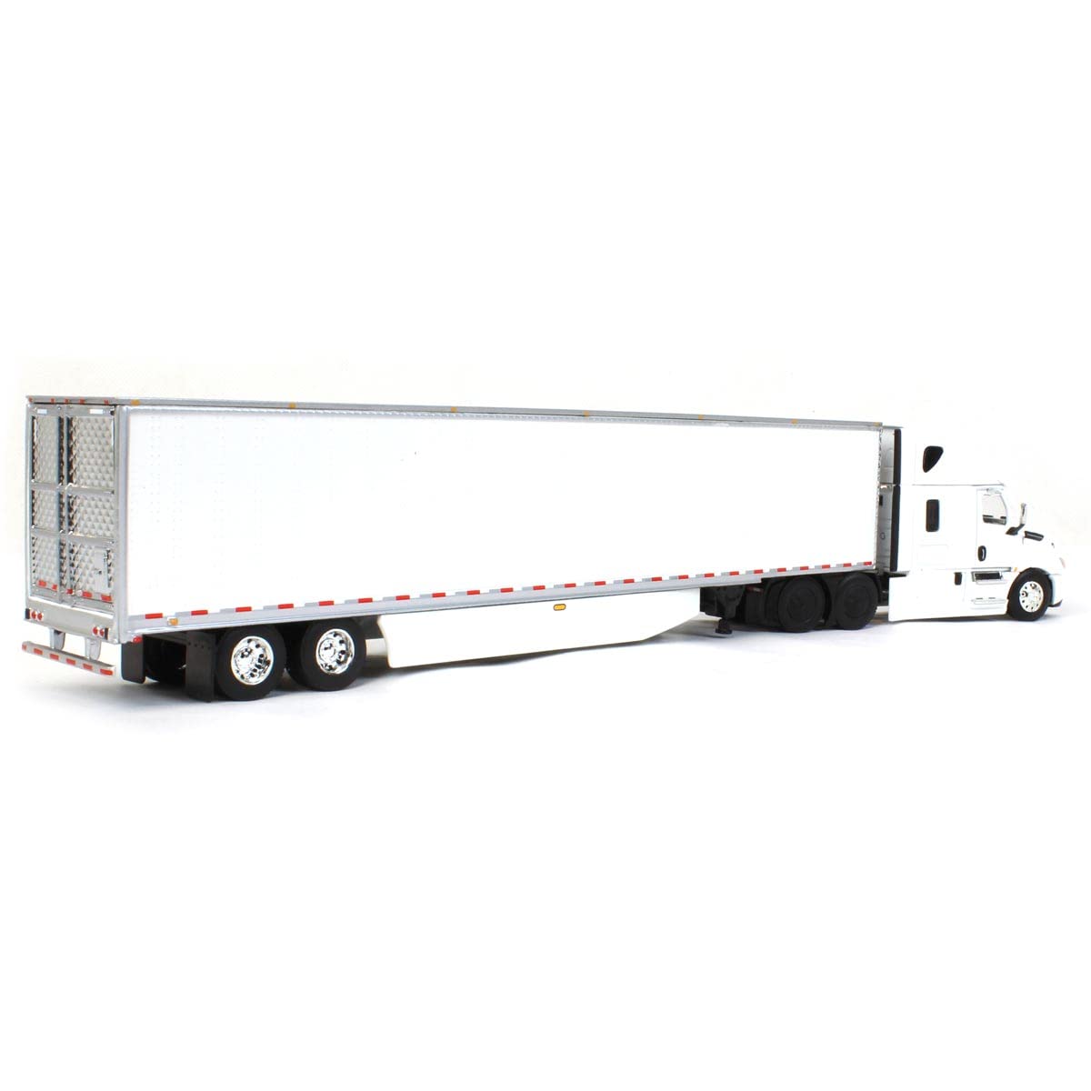 First Gear DCP Freightliner 2018 Cascadia High-Roof Sleeper Truck & 53' Utility Trailer with Reefer Unit, Skirts, and Carrier Refrigeration System - Perfect for Long-Haul Trucking and Refrigerated Transport