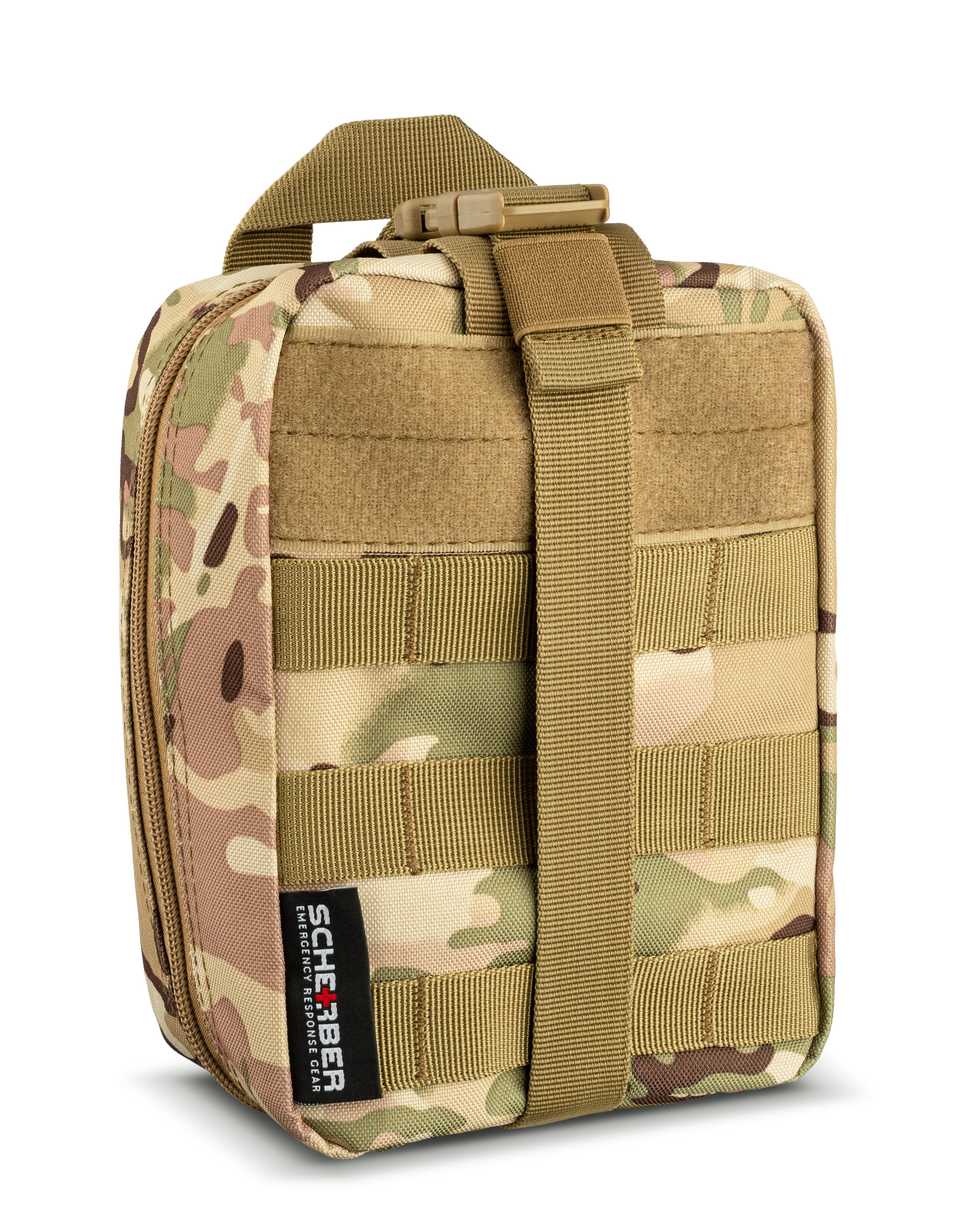 Scherber Premium IFAK Trauma First Aid Kit - Fully Stocked Emergency Medical Supplies for Combat, Outdoor Survival & Tactical Situations