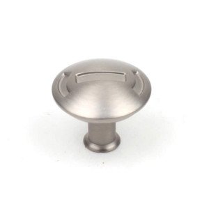 Century Cabinet Knobs 100 Pack - 1 3/16 Inch Diameter Drawer Pulls in Dull Satin Nickel (25115-DSN) - Medieval Style Hardware for Kitchen Cabinets, Bathroom Vanities & Furniture Restoration