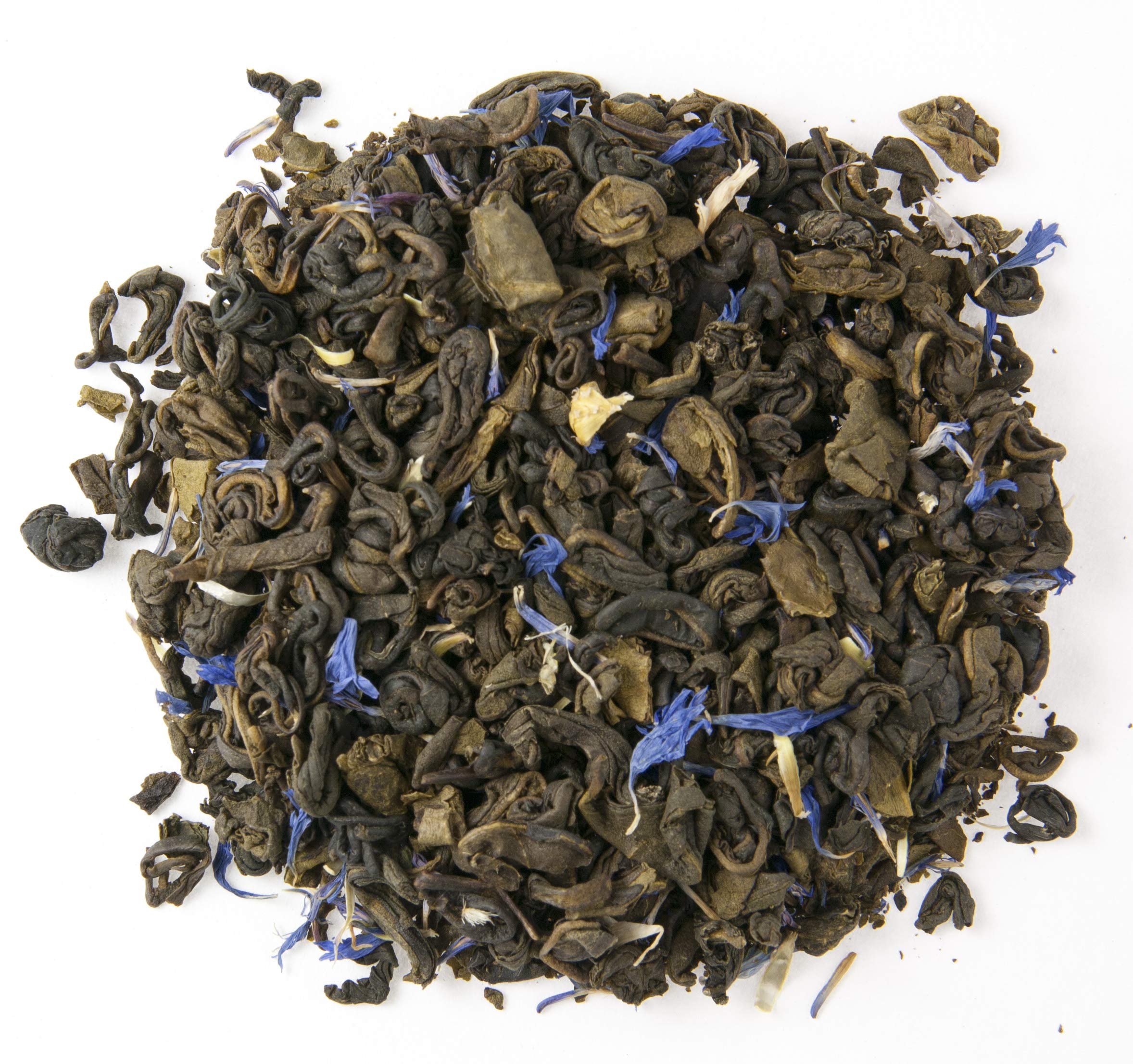 Premium Organic Blueberry Loose Leaf Green Tea - 16oz Bulk Pack | Antioxidant-Rich, Caffeinated Herbal Tea for Weight Loss & Relaxation | Perfect for Iced Tea, Hot Brewing & Gift Giving