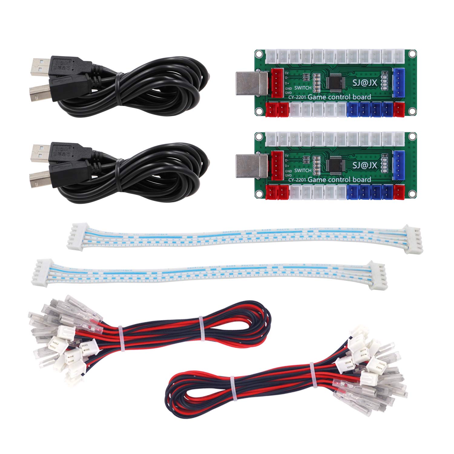 Zero Delay USB Arcade Encoder for Switch, PC, PS3 - 2 Player Gaming