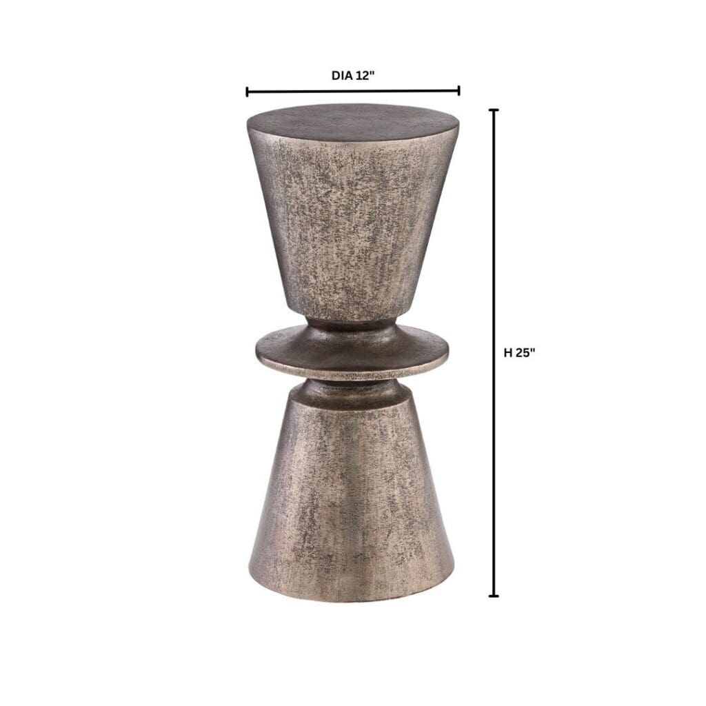 Cyan Design 11667 Clepsydra Act Table Lamp in Textured Nickel Finish - Modern Desk Lamp for Home Office, Living Room, and Bedroom Lighting
