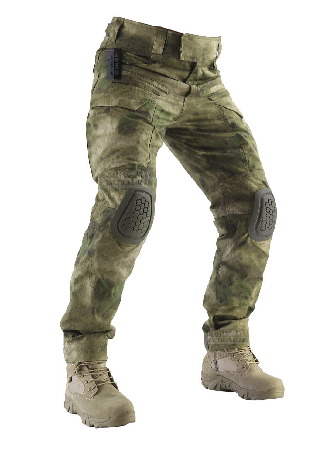 ZAPT Combat Pants for Men - Tactical Military Pants with Knee Pads for Airsoft, Paintball & Hunting | Camouflage Outdoor Adventure & Tactical Training Pants