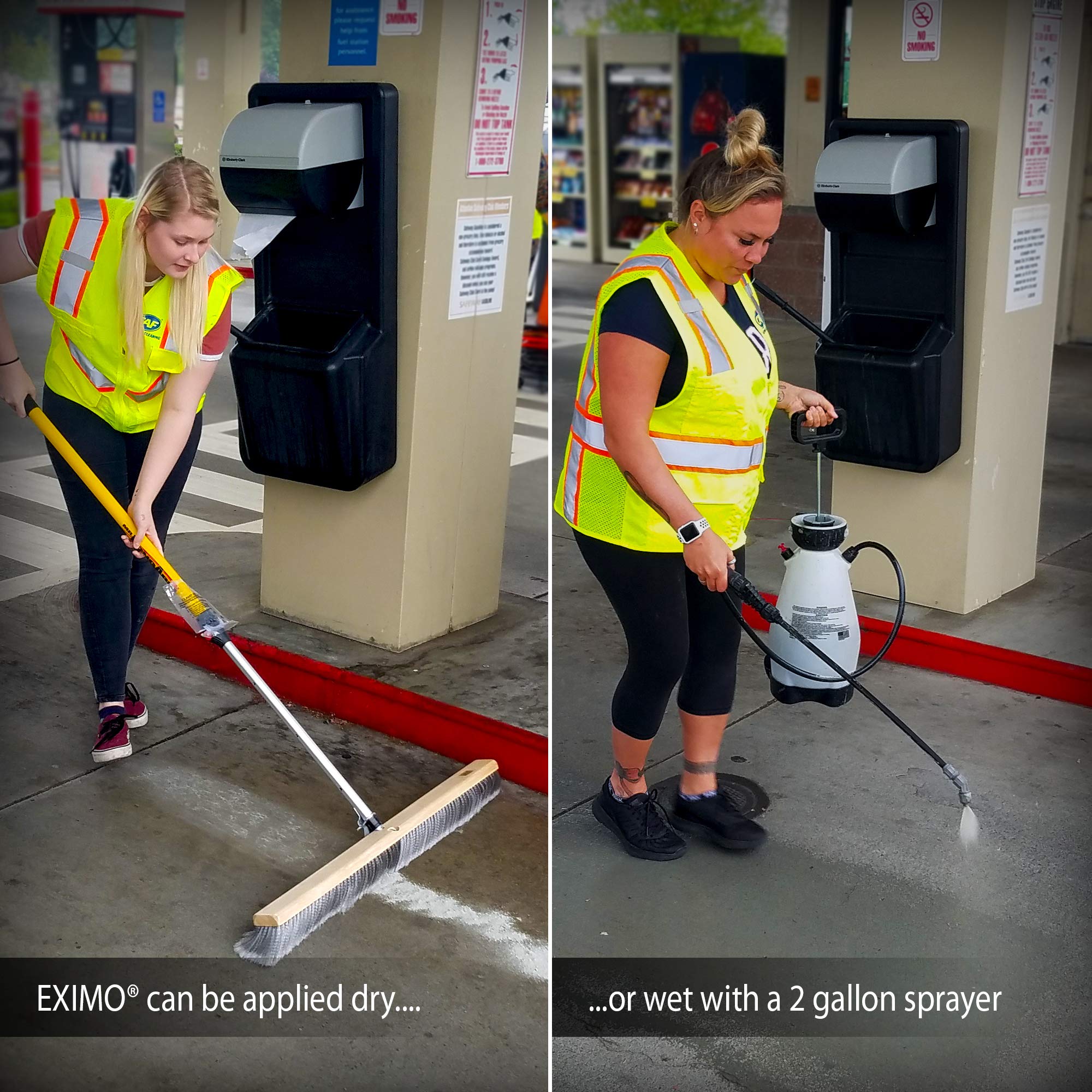EXIMO® Waterless Concrete Cleaner - Driveway, Garage, Basement Cleaner (3 lbs) for Outdoor Surfaces