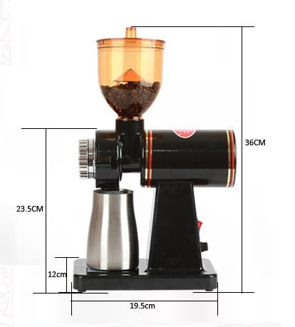 TOPCHANCES 100W Electric Coffee Grinder - Automatic Burr Mill for Fresh Coffee Beans, Espresso & French Press - 110V Upgraded Black - Perfect for Home, Office & Coffee Shops