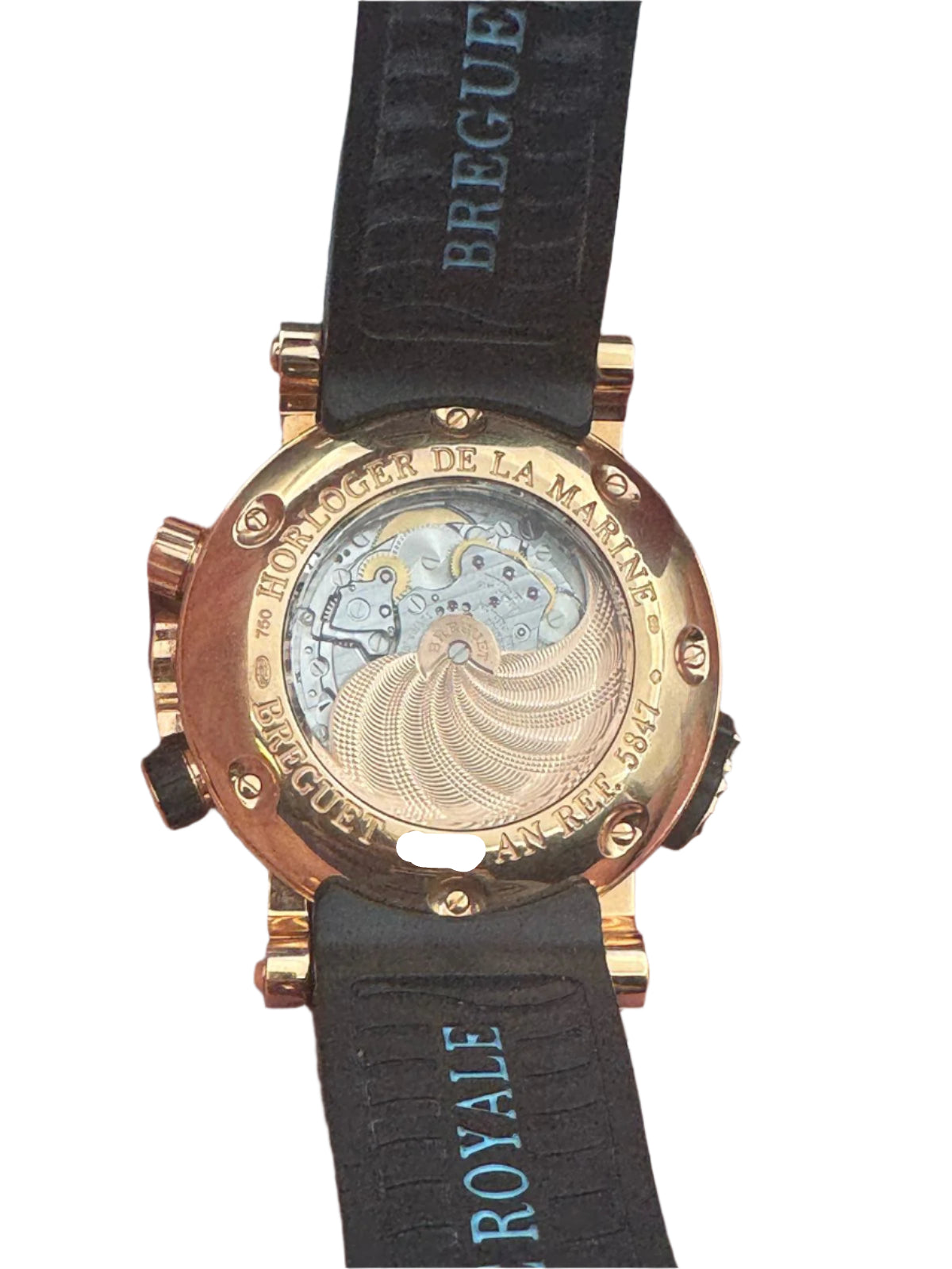 Breguet Marine Royale 18K Rose Gold Luxury Men's Watch - Waterproof Automatic Chronograph for Business, Formal & Special Occasions