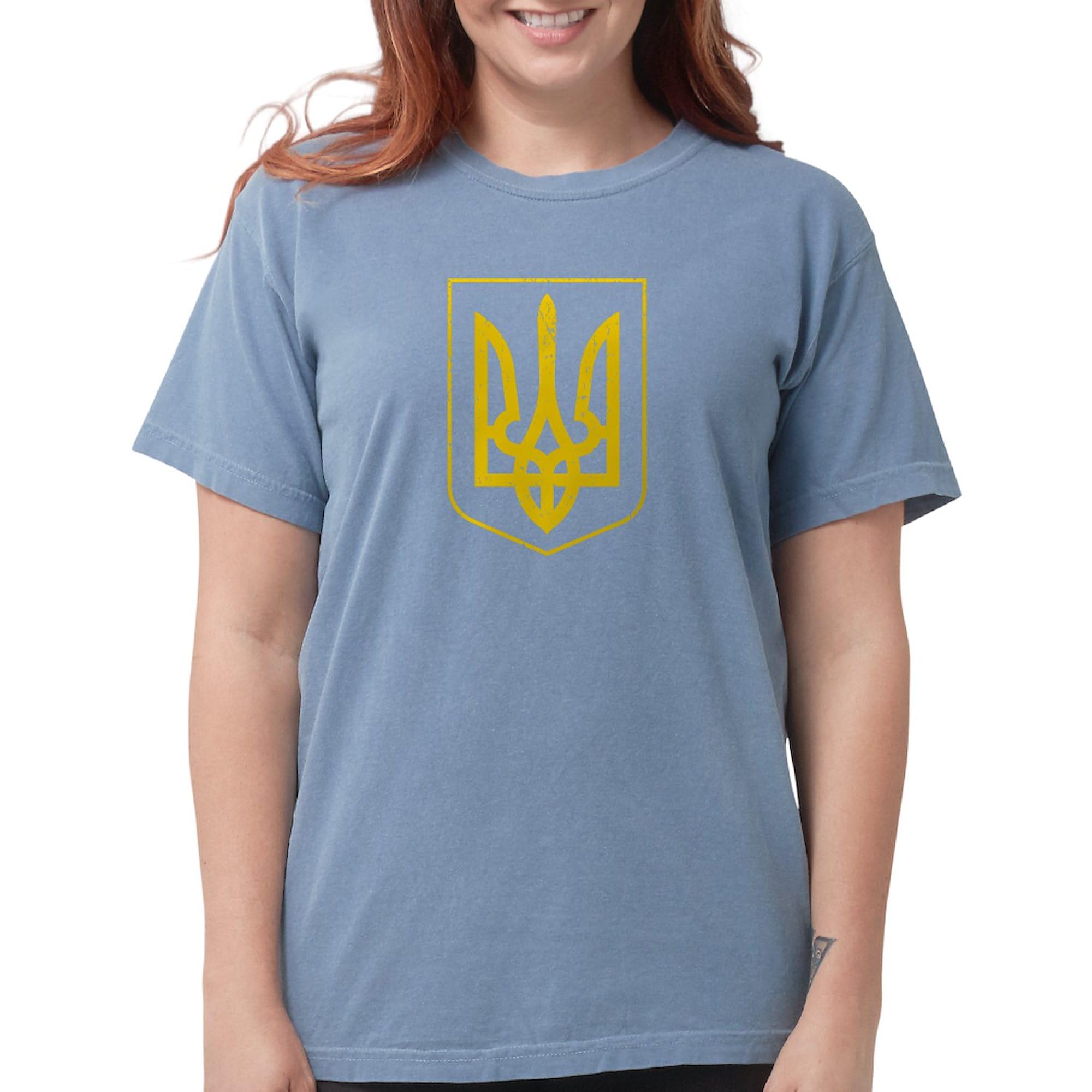 Ukraine Coat of Arms T-Shirt for Women | Comfort Colors Premium Cotton Tee | Patriotic Gift, Casual Wear & Ukrainian Pride Apparel