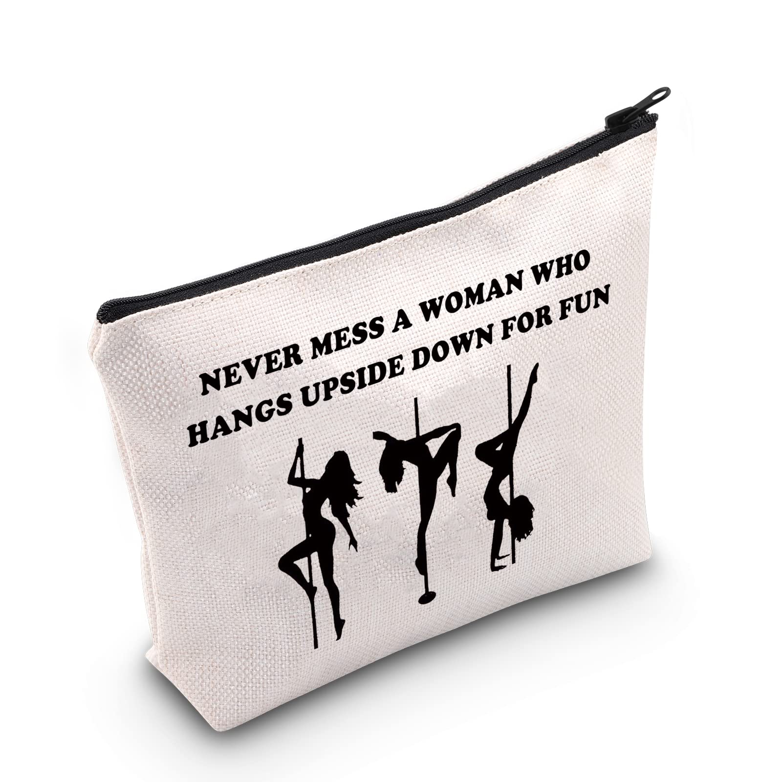 MYOSPARK Pole Dance Makeup Bag - Waterproof Travel Cosmetic Pouch for Dancers | Perfect Gift for Pole Fitness Enthusiasts | Great for Dance Classes, Gym & Travel Essentials