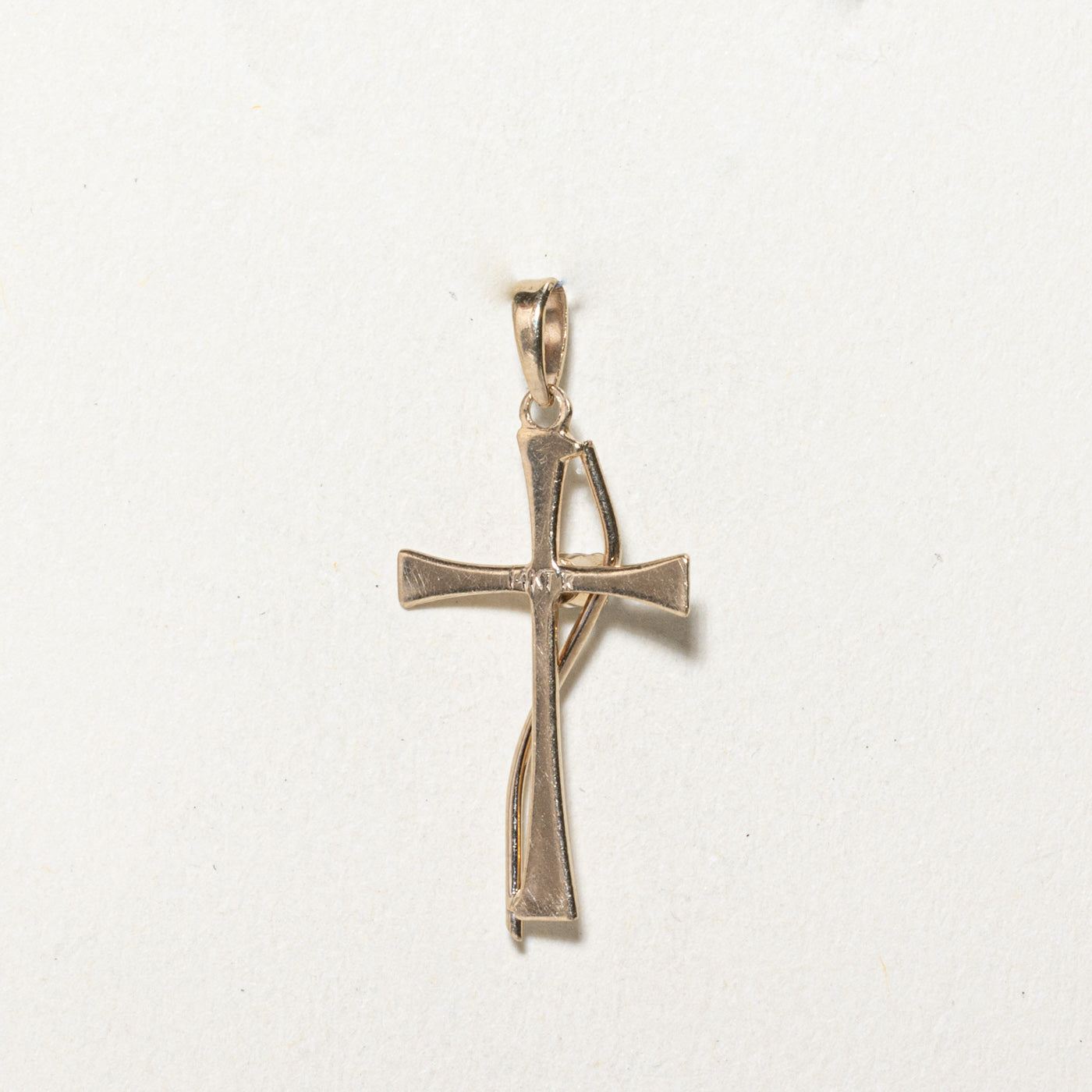 0.01ct Diamond Cross Pendant Necklace for Women - Elegant 14K Gold Religious Jewelry Gift for Baptism, First Communion & Everyday Wear