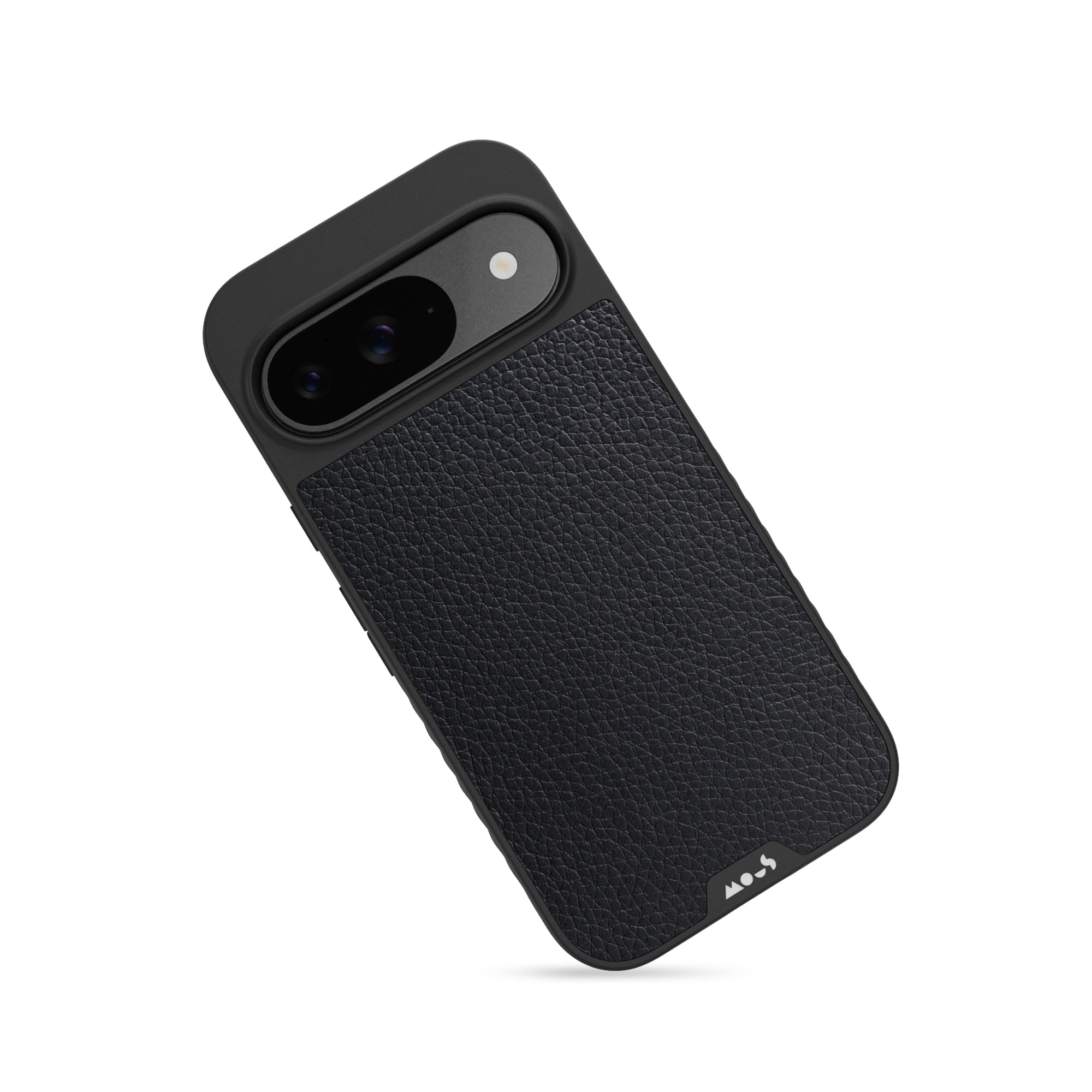 MagSafe Compatible Black Leather iPhone Case for iPhone 14/13/12 Pro Max - Premium Slim Protective Cover with Magnetic Alignment (Perfect for Work, Travel & Everyday Use)