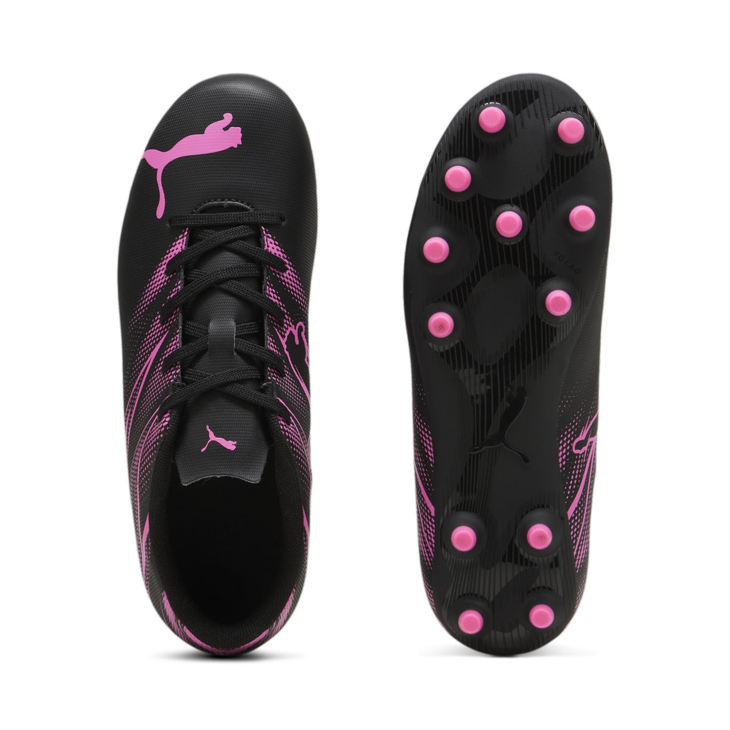 PUMA Kids' Attacanto Firm Ground Soccer Cleats - Lightweight & Durable for Artificial Turf & Natural Grass - Perfect for Youth Soccer Training & Matches